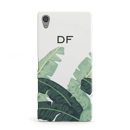 Personalised White Banana Leaf Sony Xperia Case