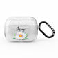 Personalised White Daisy AirPods Pro Glitter Case