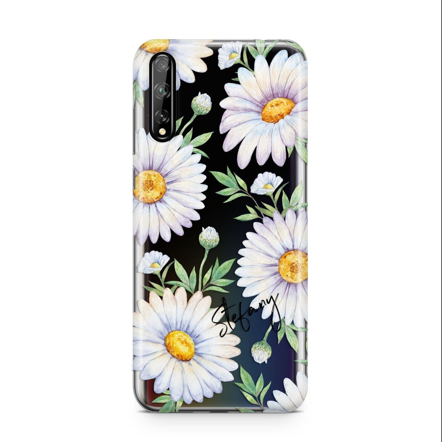 Personalised White Daisy Huawei Enjoy 10s Phone Case