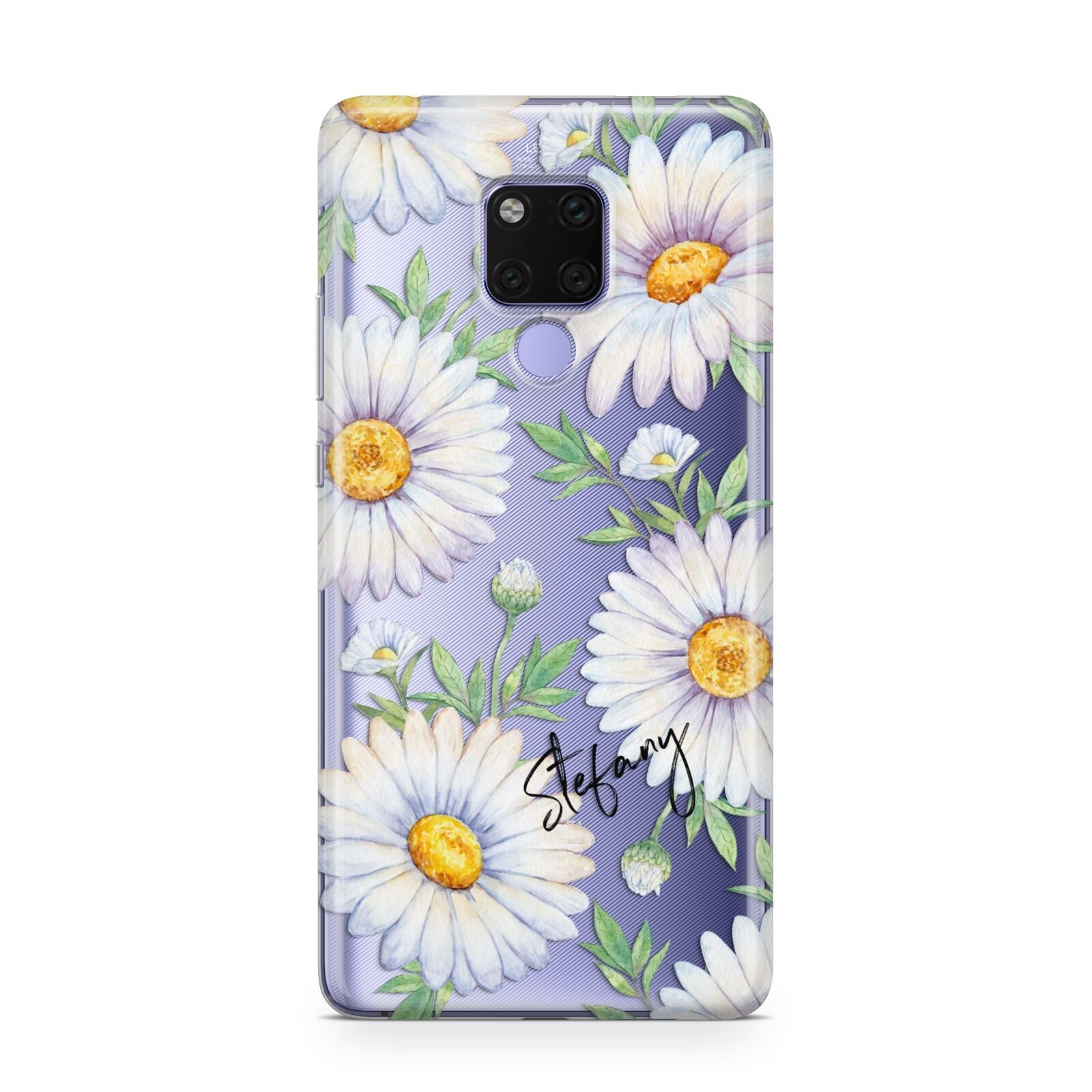 Personalised White Daisy Huawei Mate 20X Phone Case