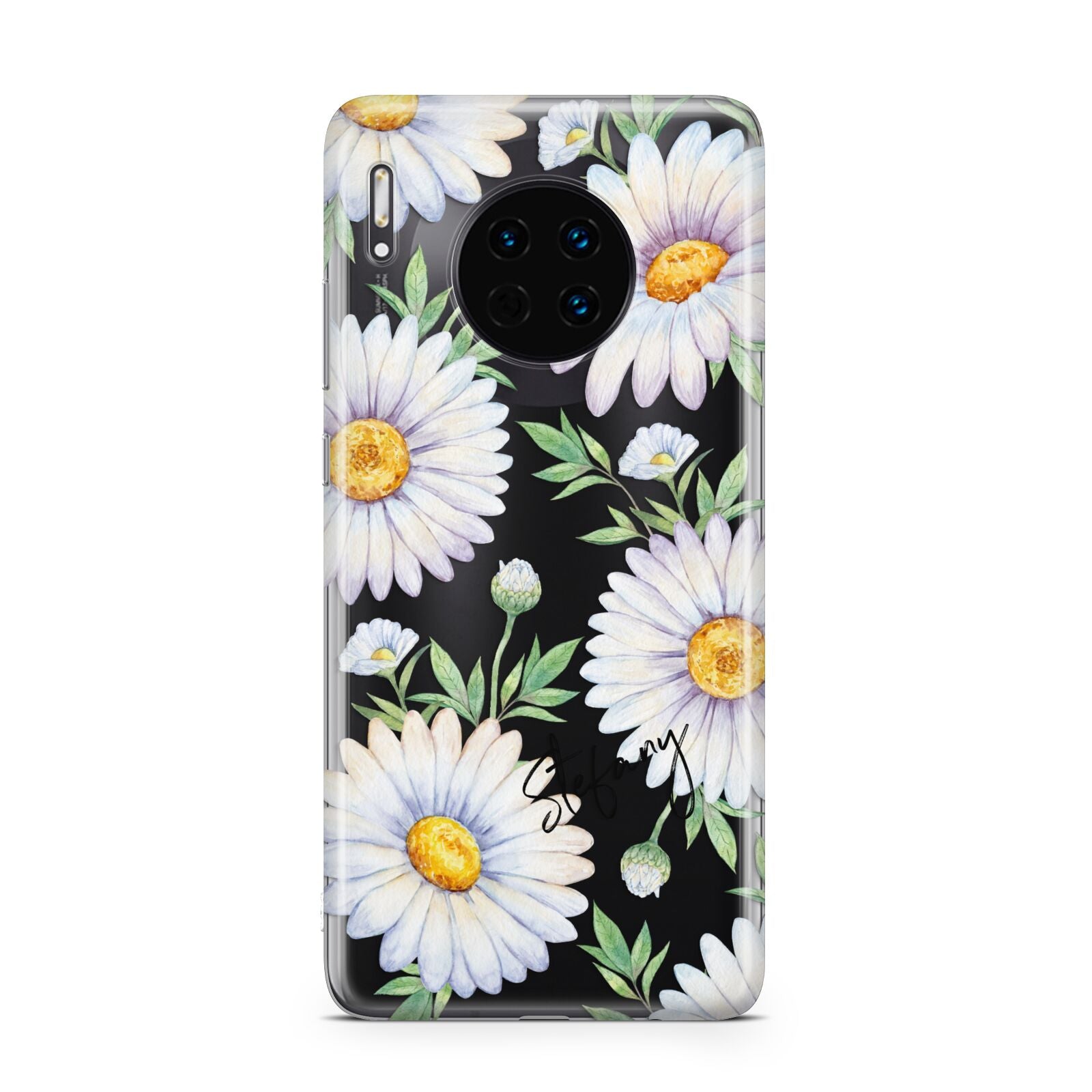 Personalised White Daisy Huawei Mate 30