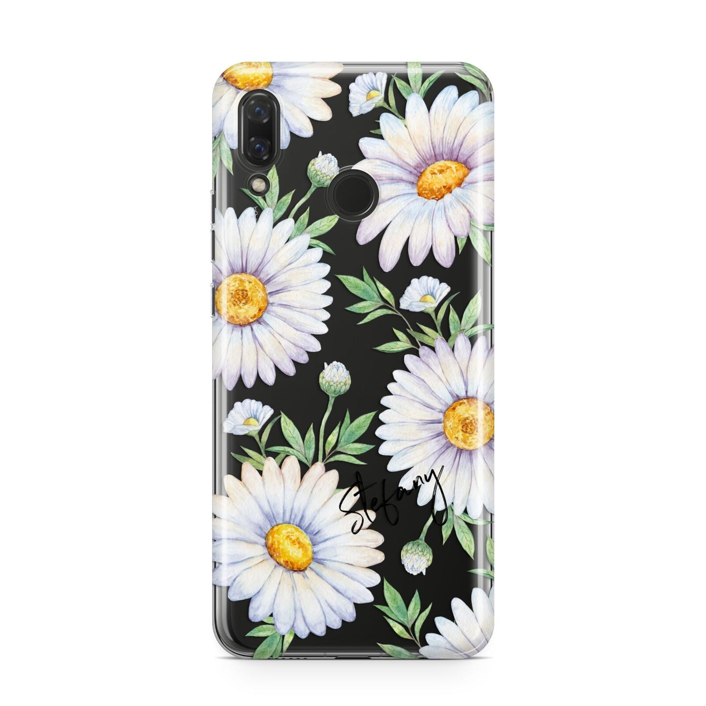 Personalised White Daisy Huawei Nova 3 Phone Case