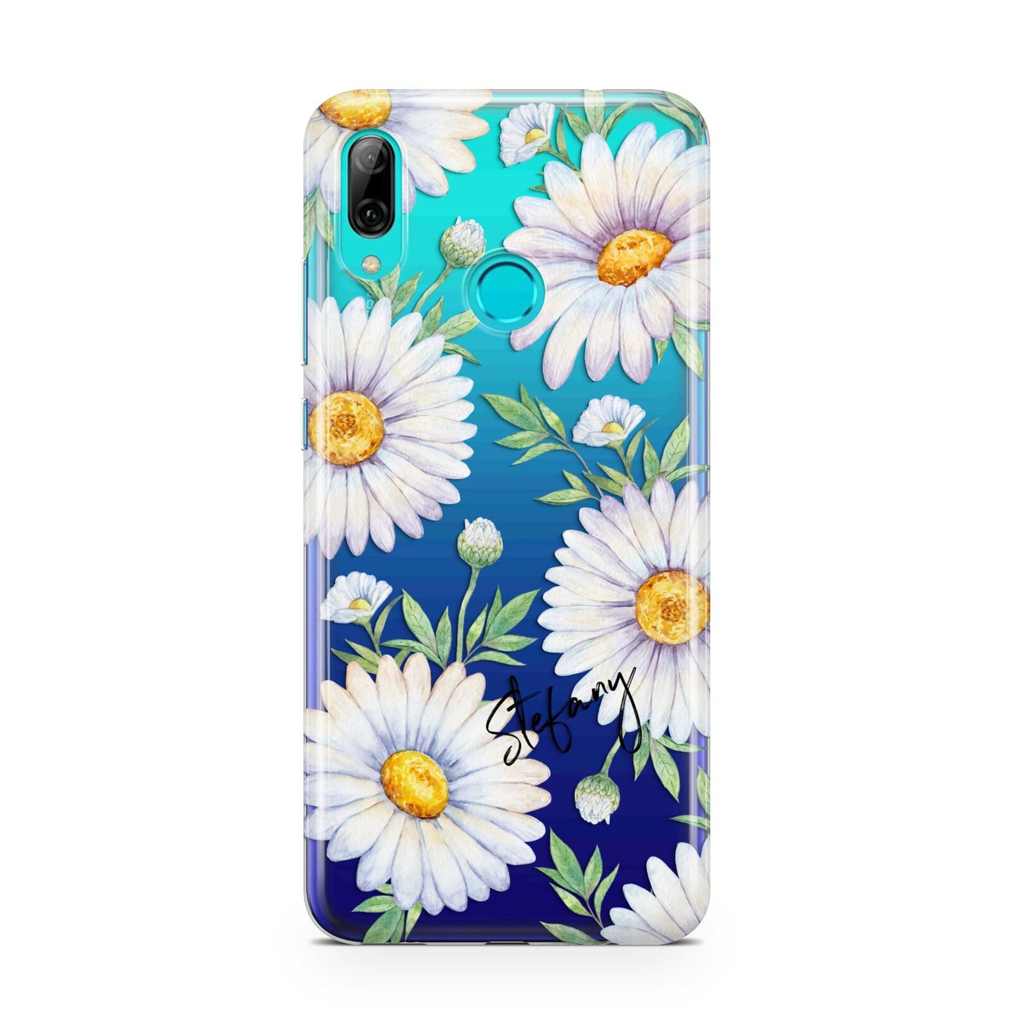 Personalised White Daisy Huawei P Smart 2019 Case