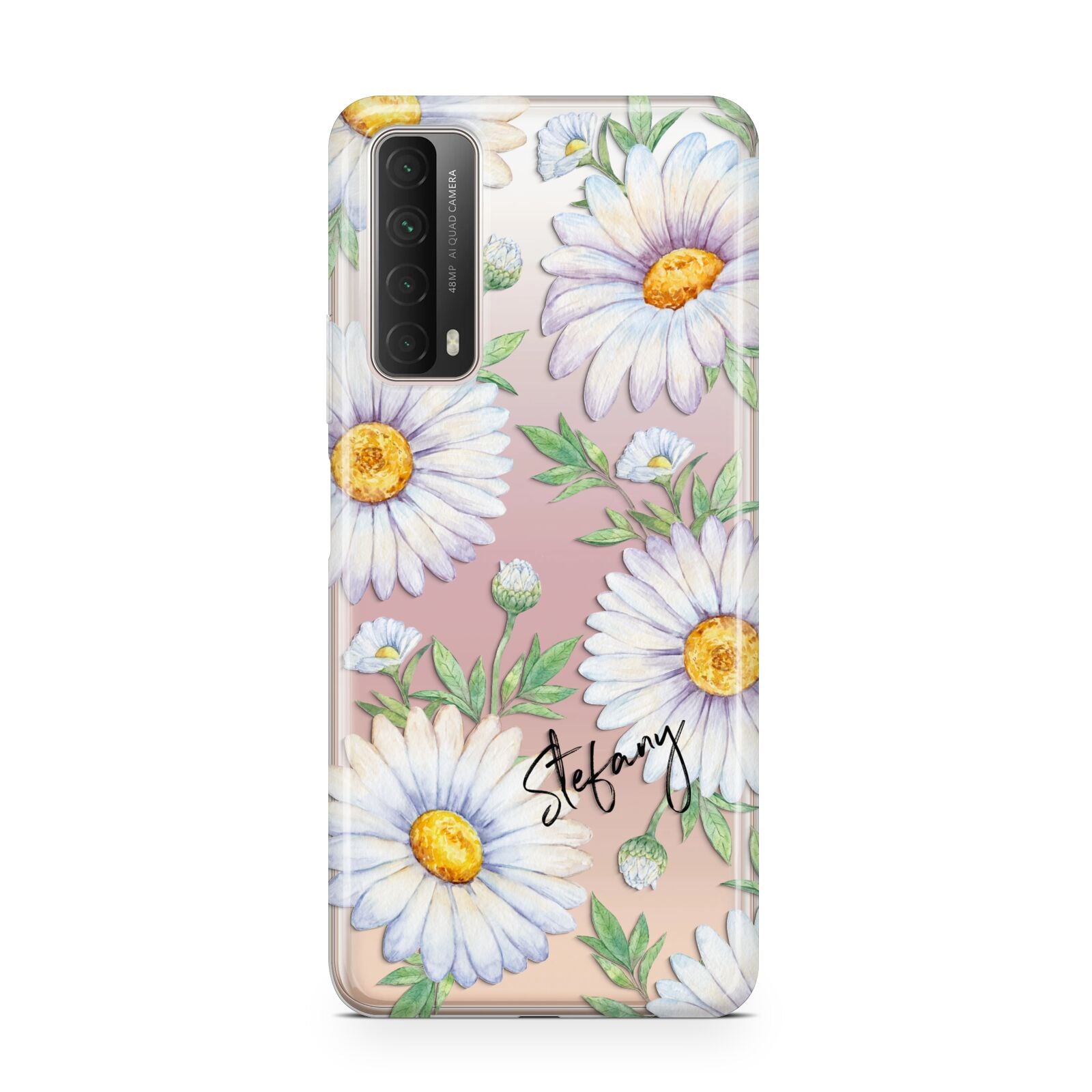 Personalised White Daisy Huawei P Smart 2021