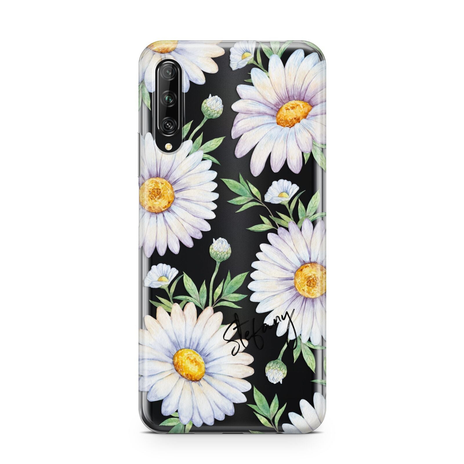 Personalised White Daisy Huawei P Smart Pro 2019