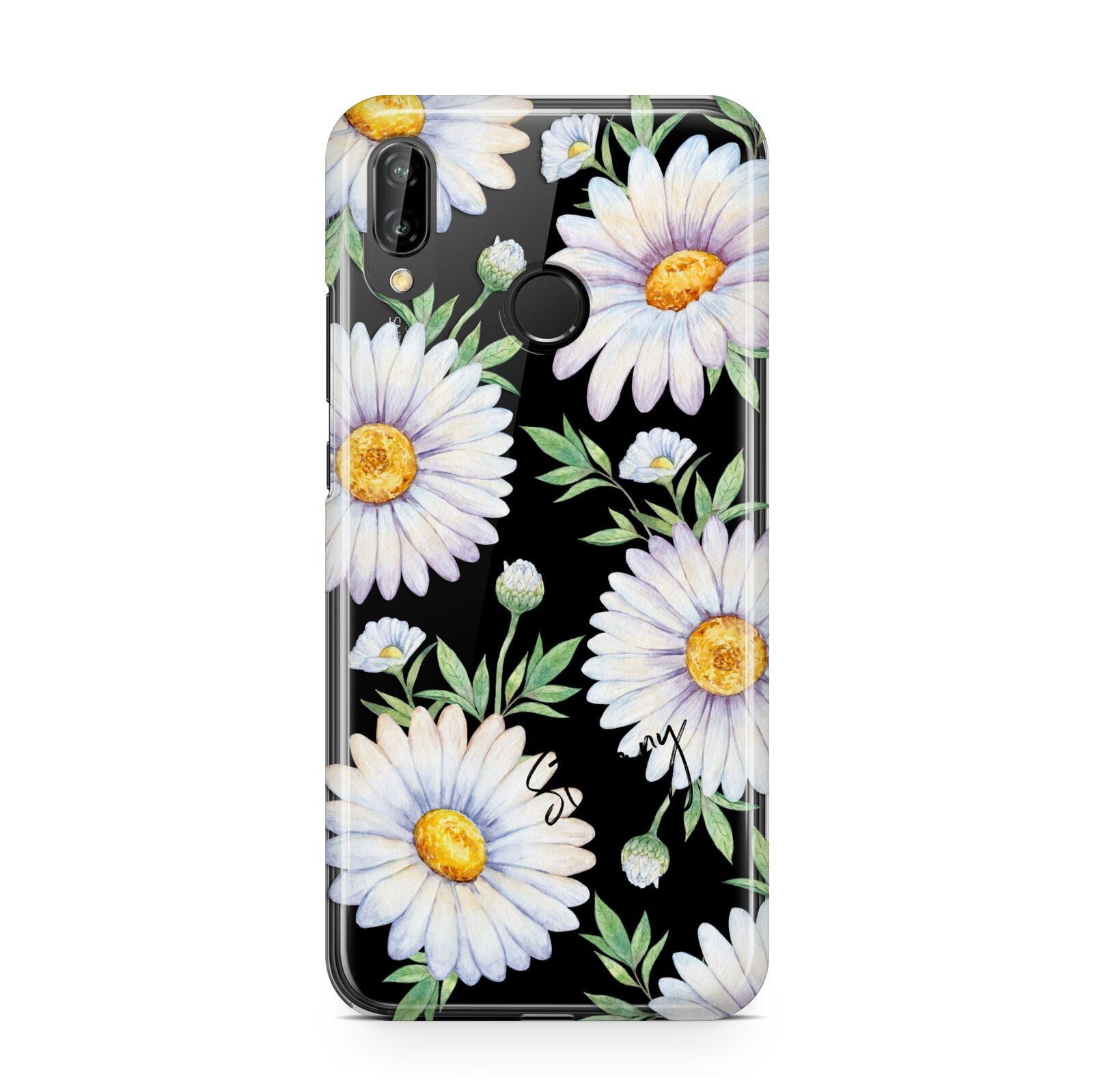 Personalised White Daisy Huawei P20 Lite Phone Case