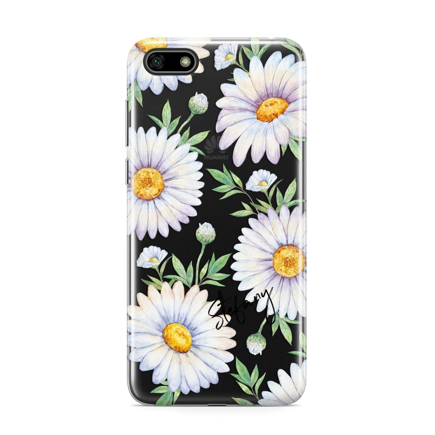 Personalised White Daisy Huawei Y5 Prime 2018 Phone Case