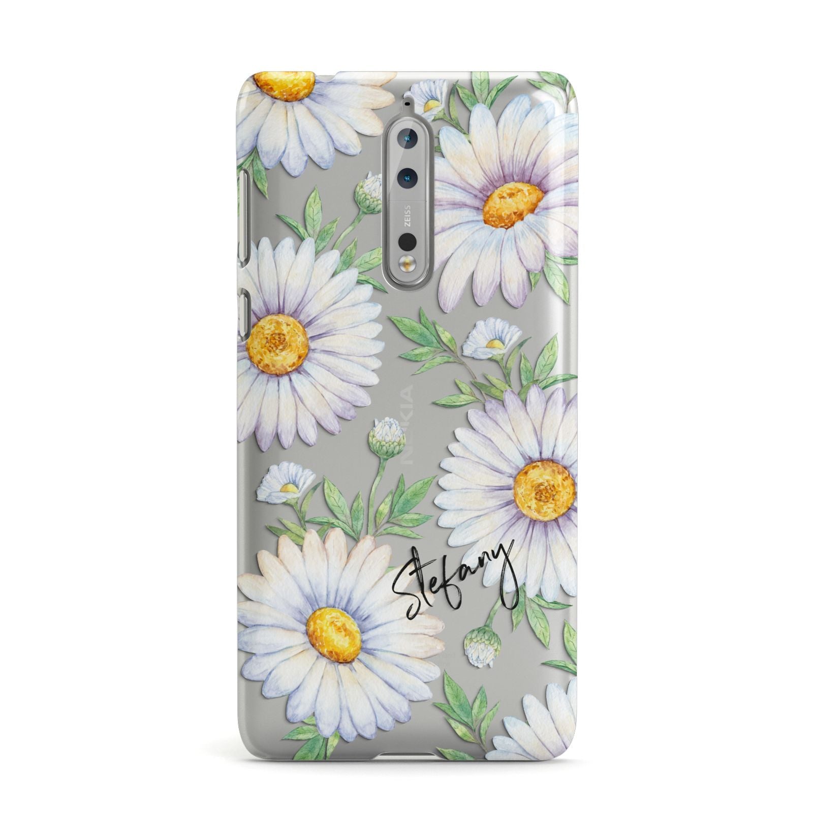 Personalised White Daisy Nokia Case