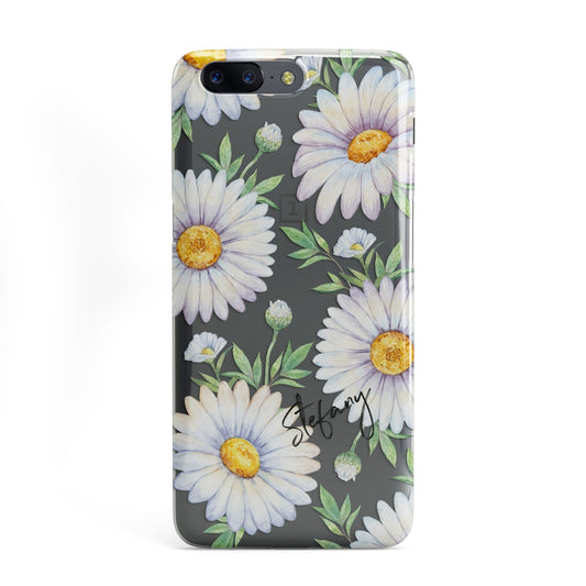 Personalised White Daisy OnePlus Case