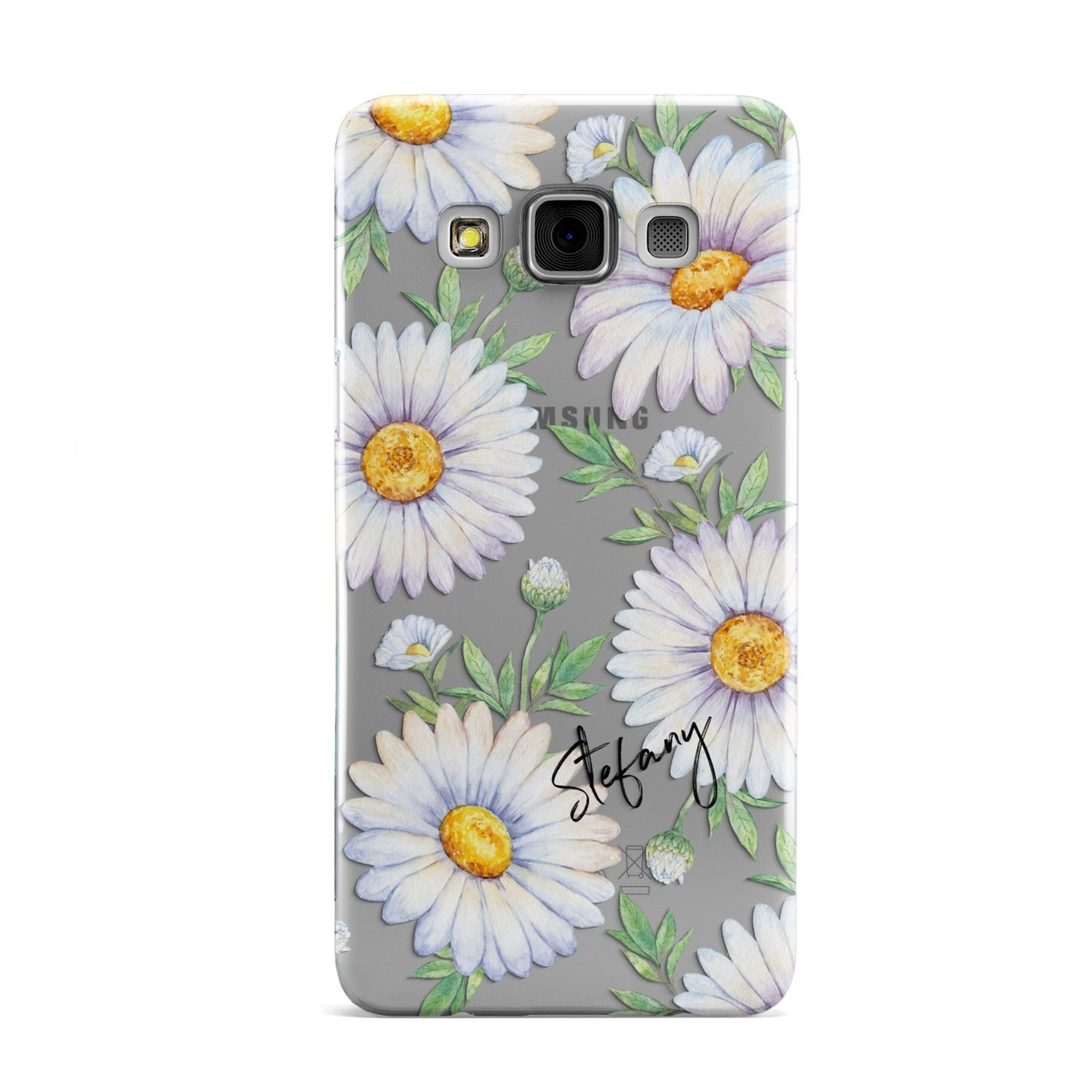 Personalised White Daisy Samsung Galaxy A3 Case