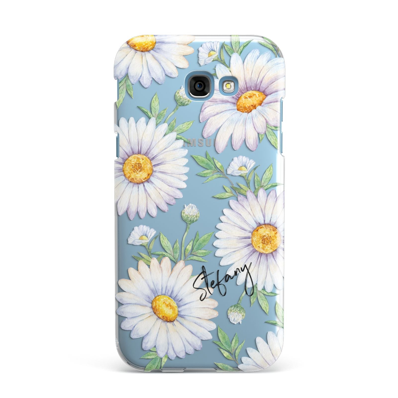 Personalised White Daisy Samsung Galaxy A7 2017 Case