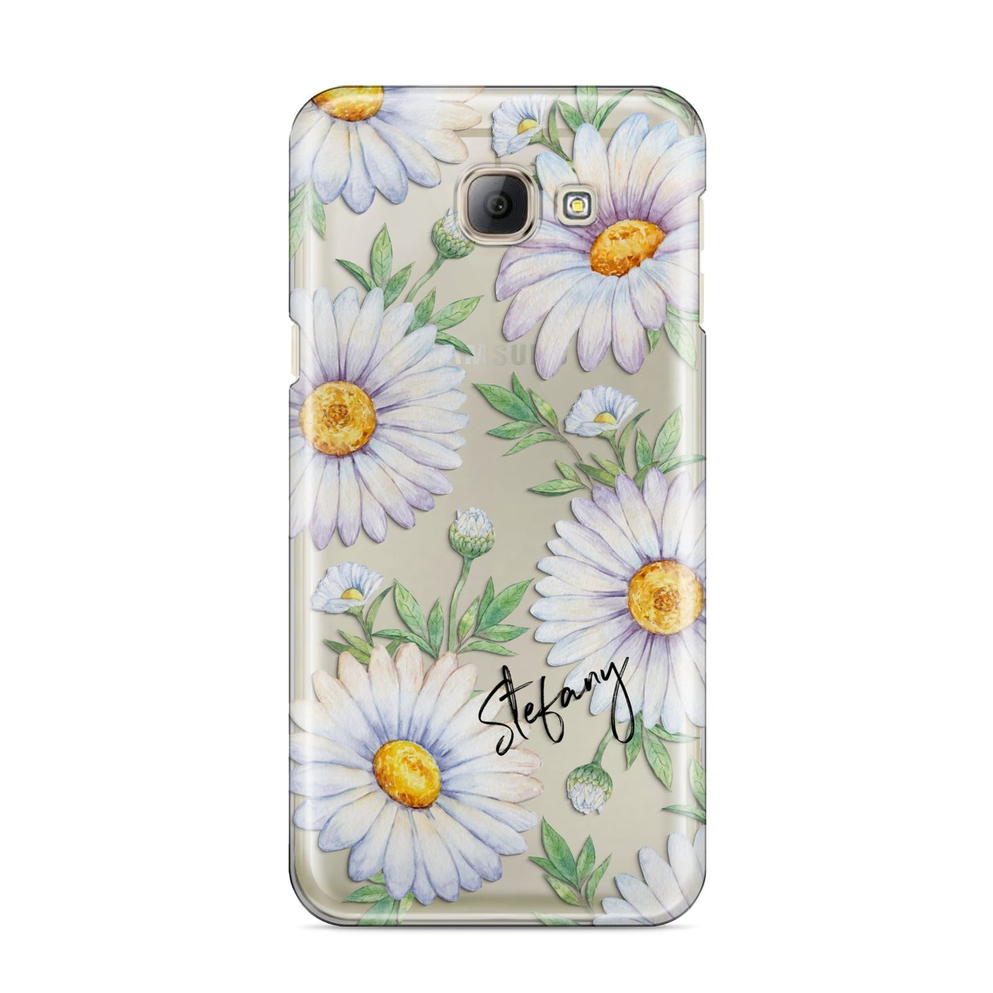 Personalised White Daisy Samsung Galaxy A8 2016 Case