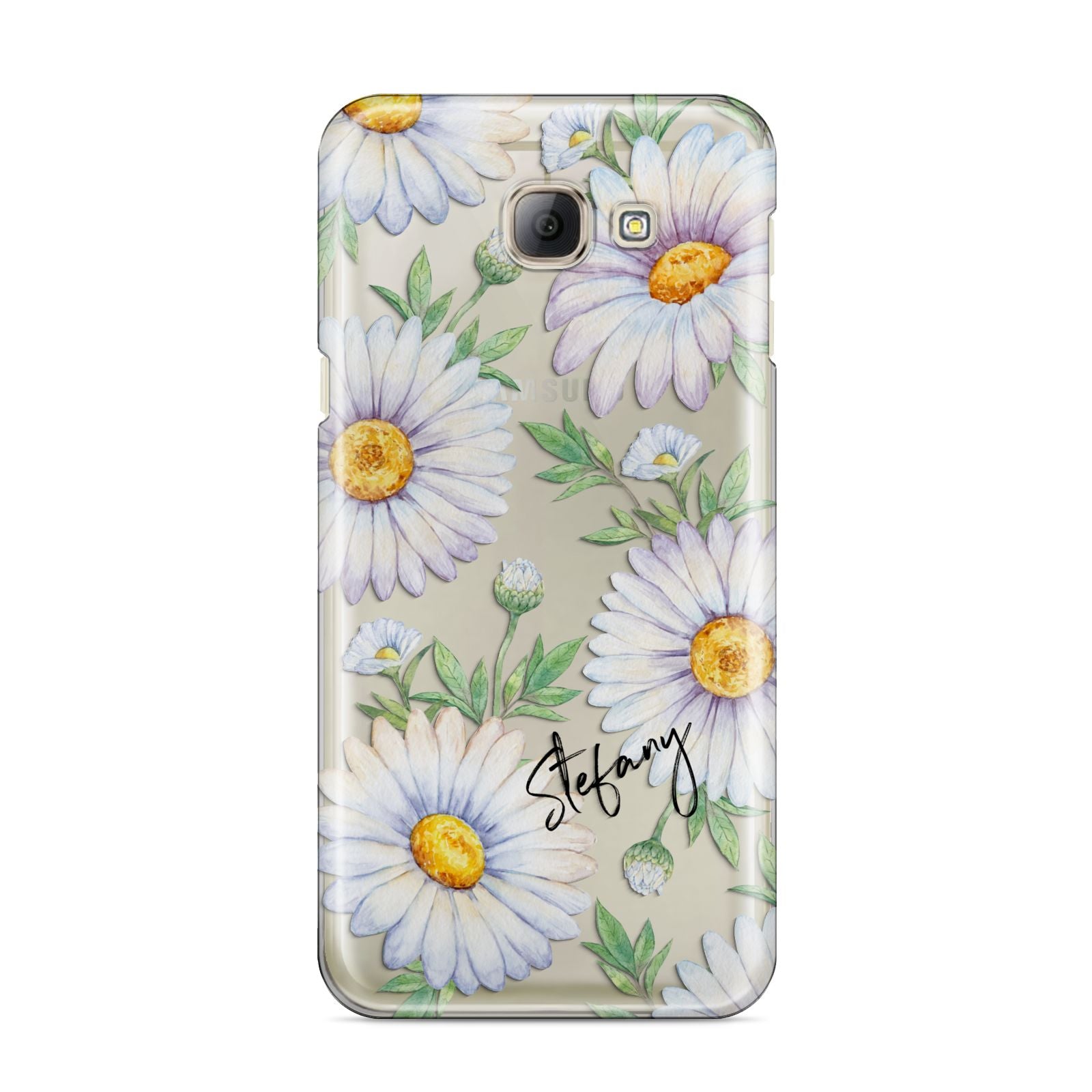 Personalised White Daisy Samsung Galaxy A8 2016 Case