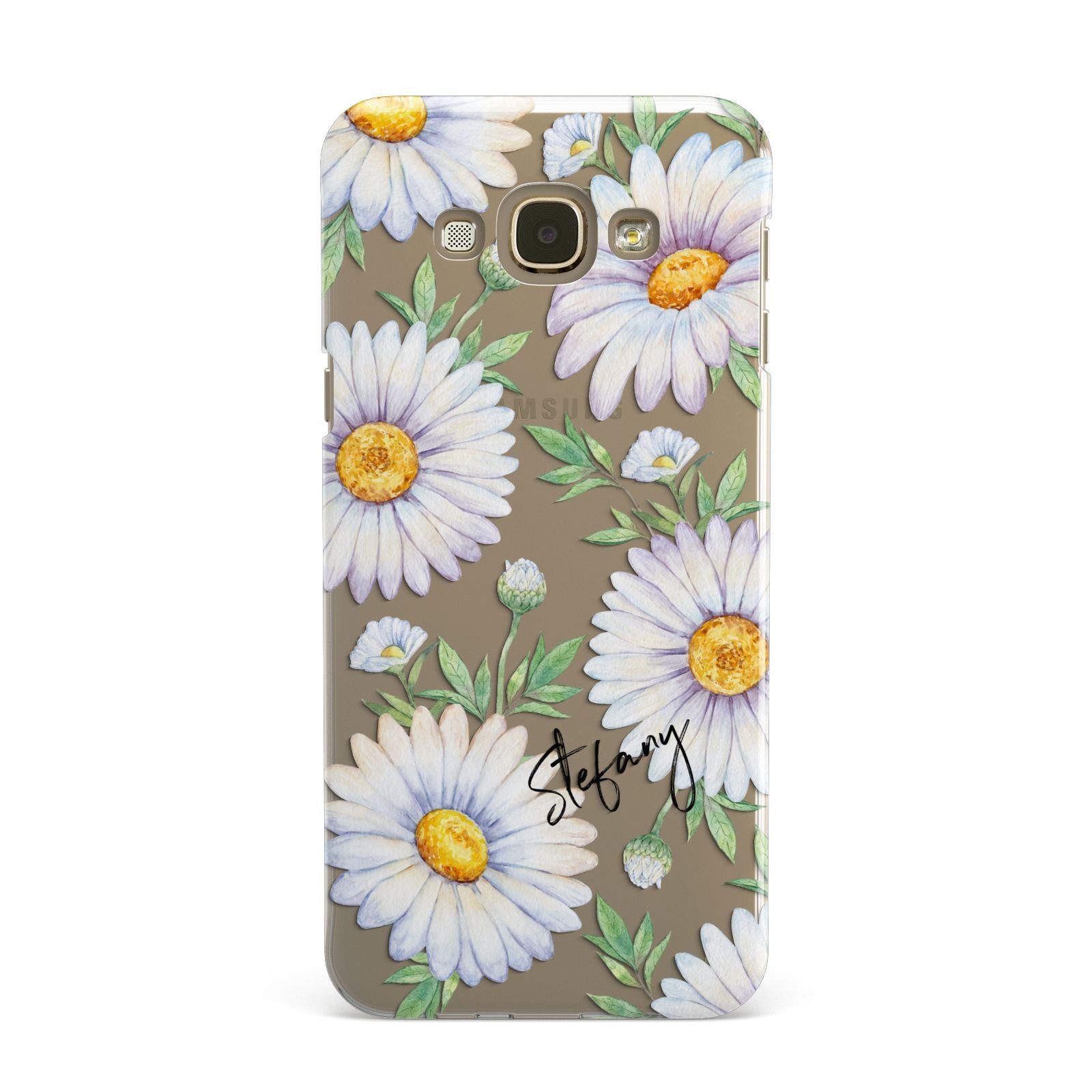 Personalised White Daisy Samsung Galaxy A8 Case