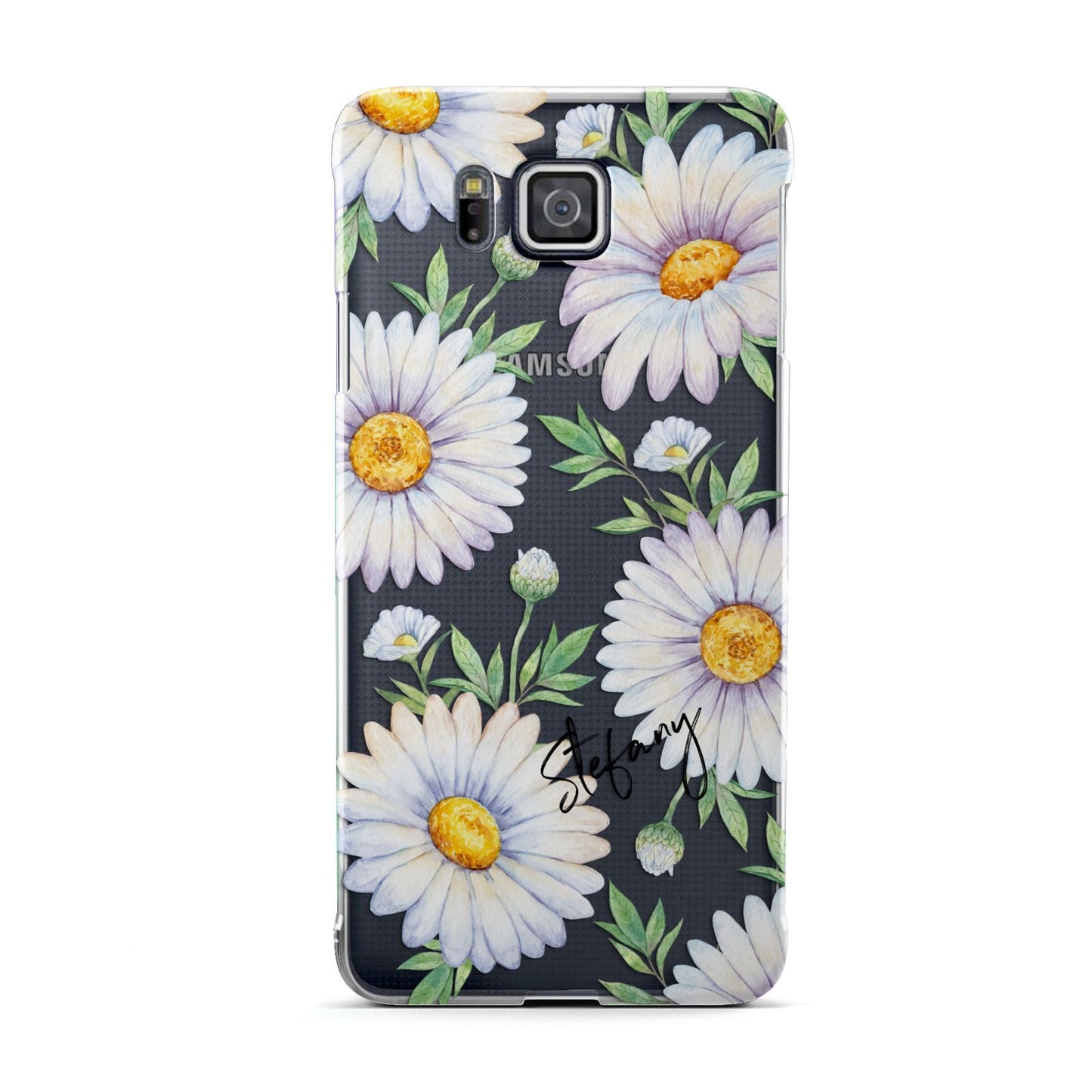 Personalised White Daisy Samsung Galaxy Alpha Case