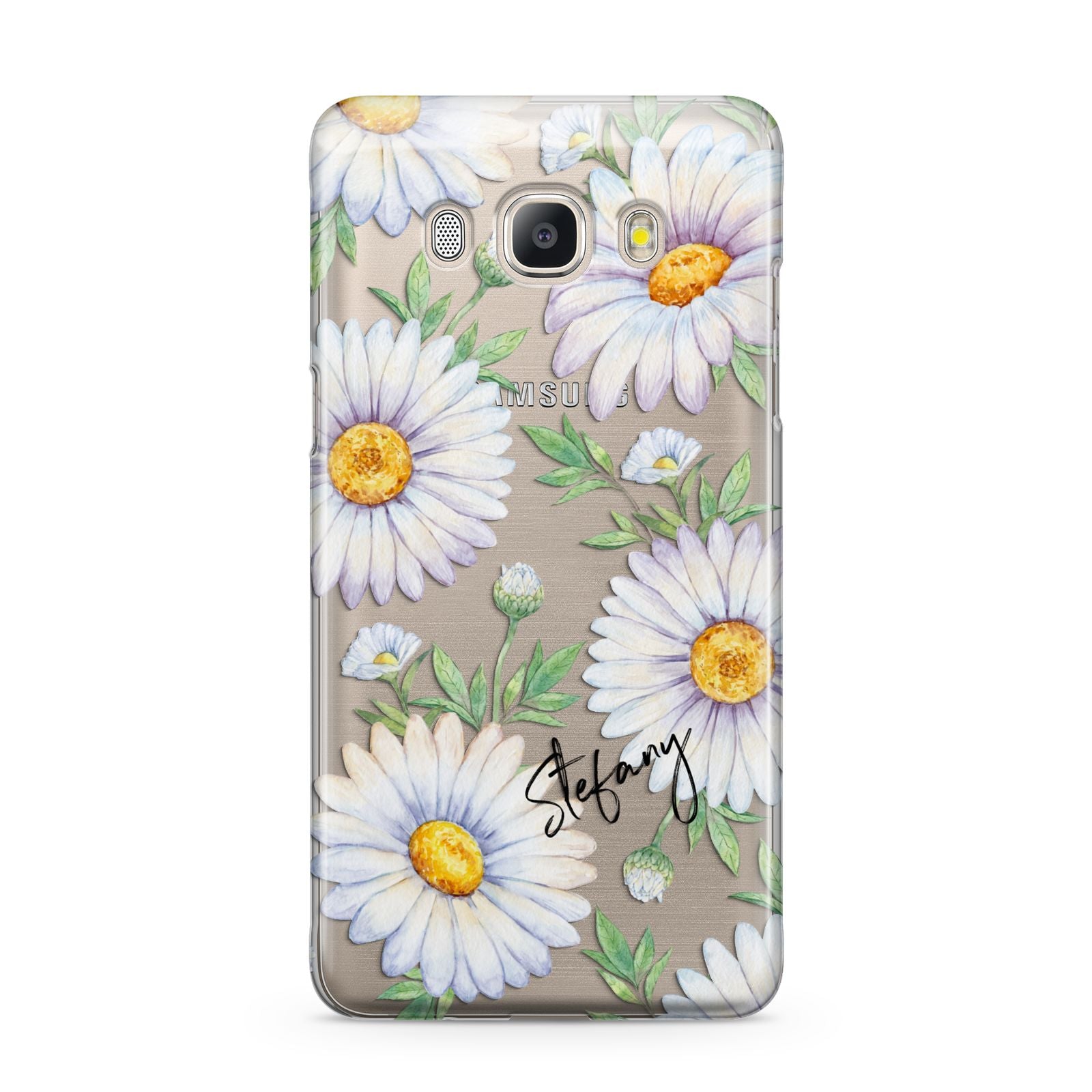 Personalised White Daisy Samsung Galaxy J5 2016 Case