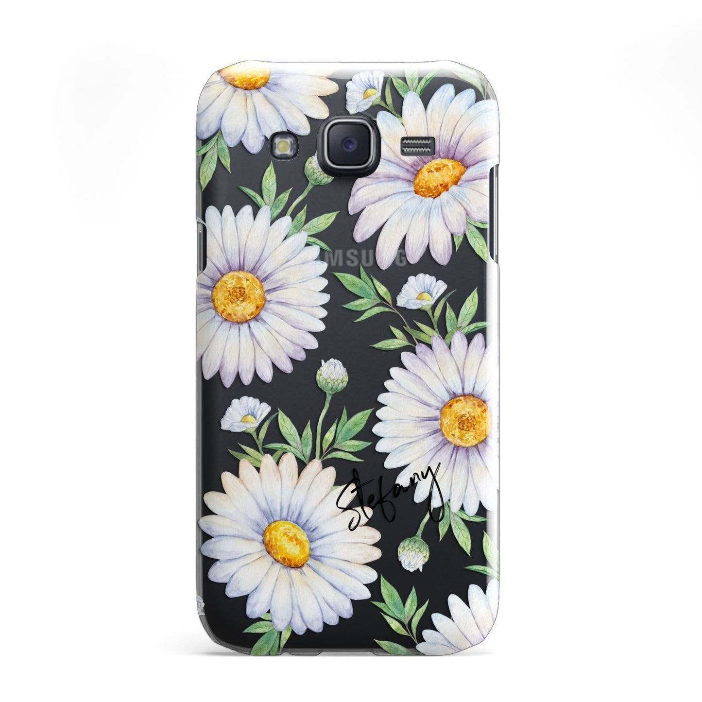 Personalised White Daisy Samsung Galaxy J5 Case