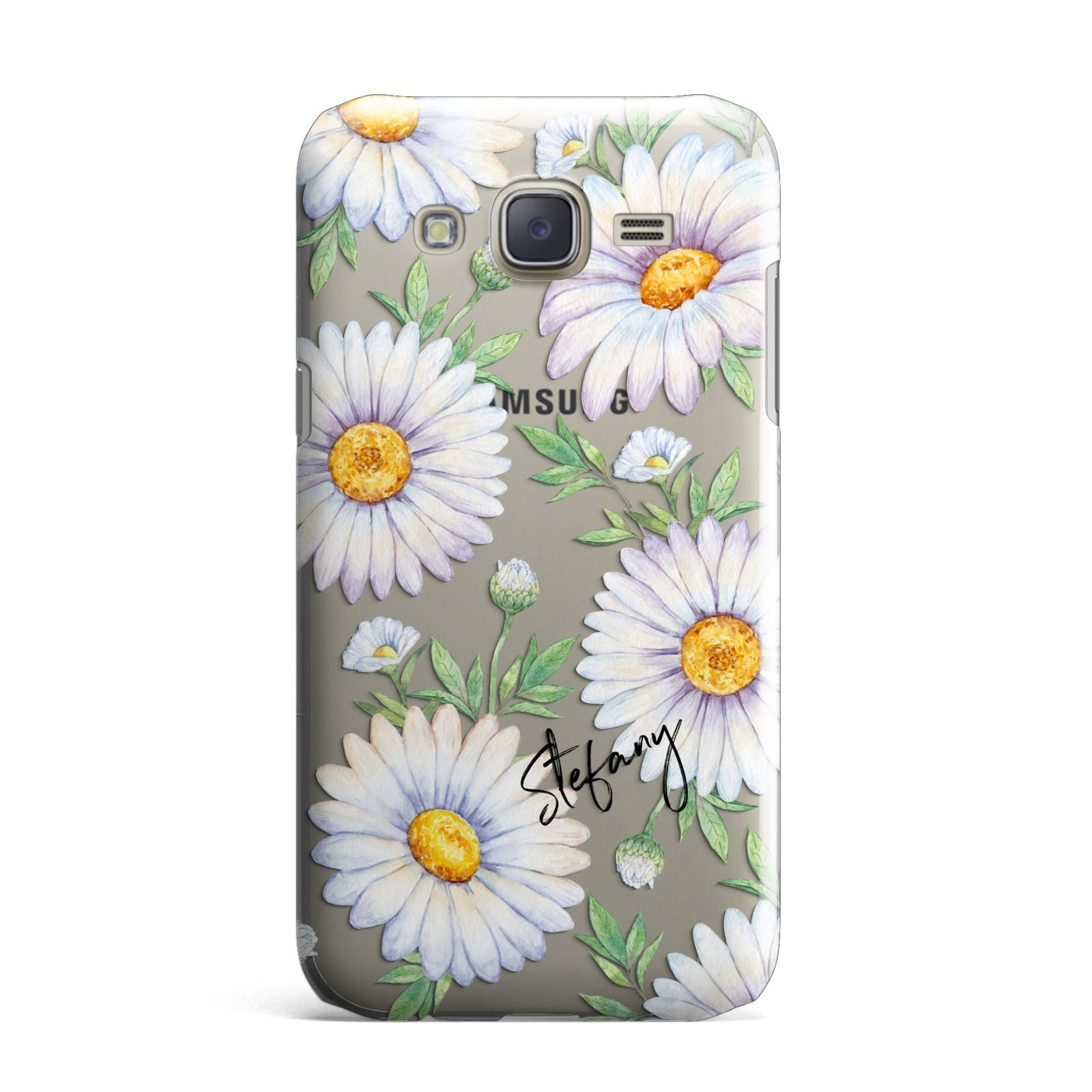 Personalised White Daisy Samsung Galaxy J7 Case