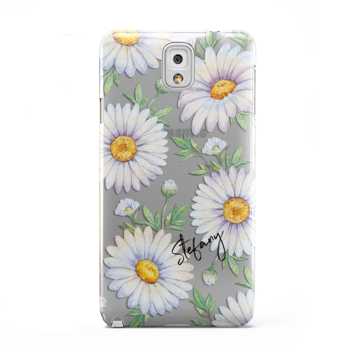 Personalised White Daisy Samsung Galaxy Note 3 Case