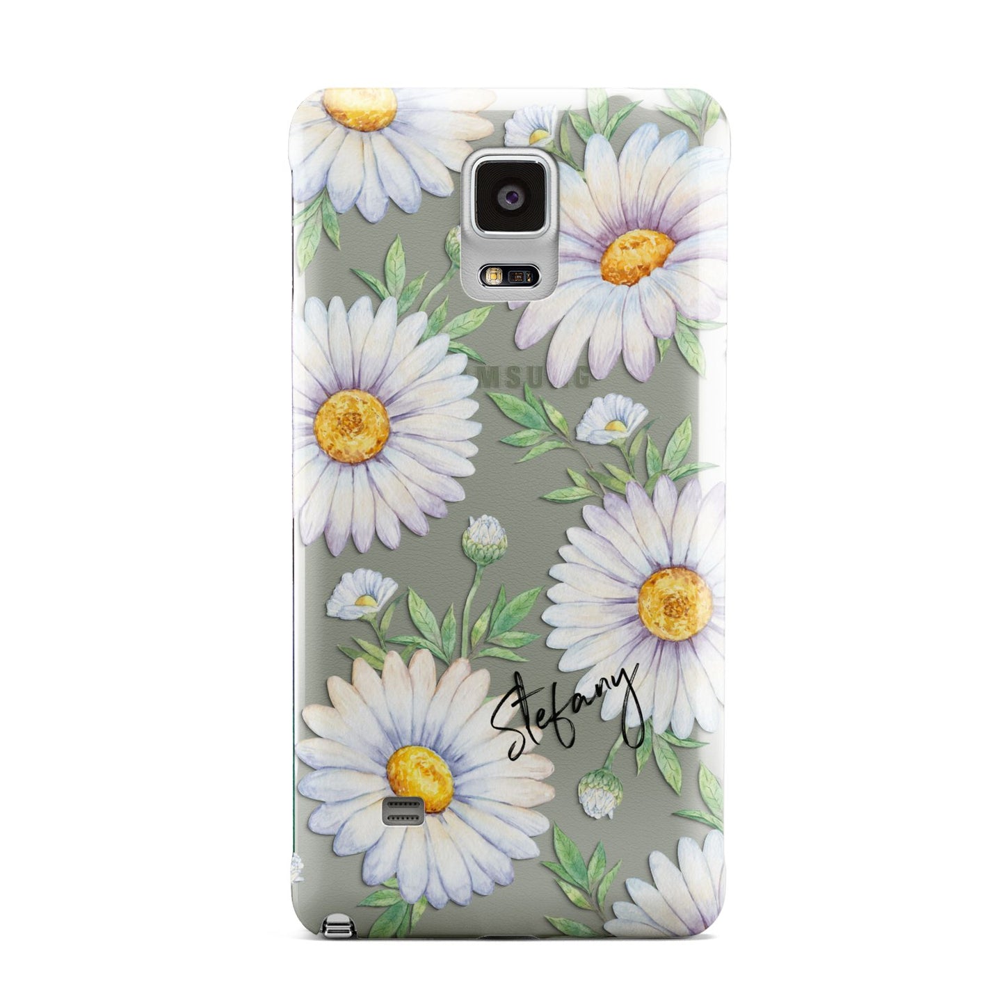 Personalised White Daisy Samsung Galaxy Note 4 Case