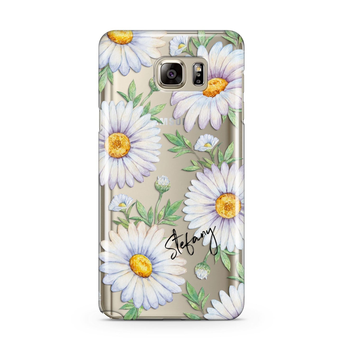 Personalised White Daisy Samsung Galaxy Note 5 Case