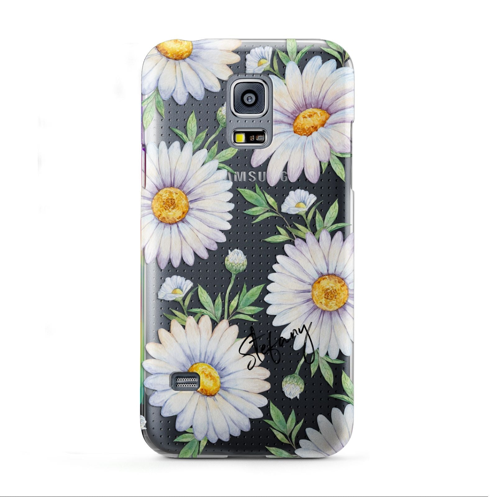 Personalised White Daisy Samsung Galaxy S5 Mini Case