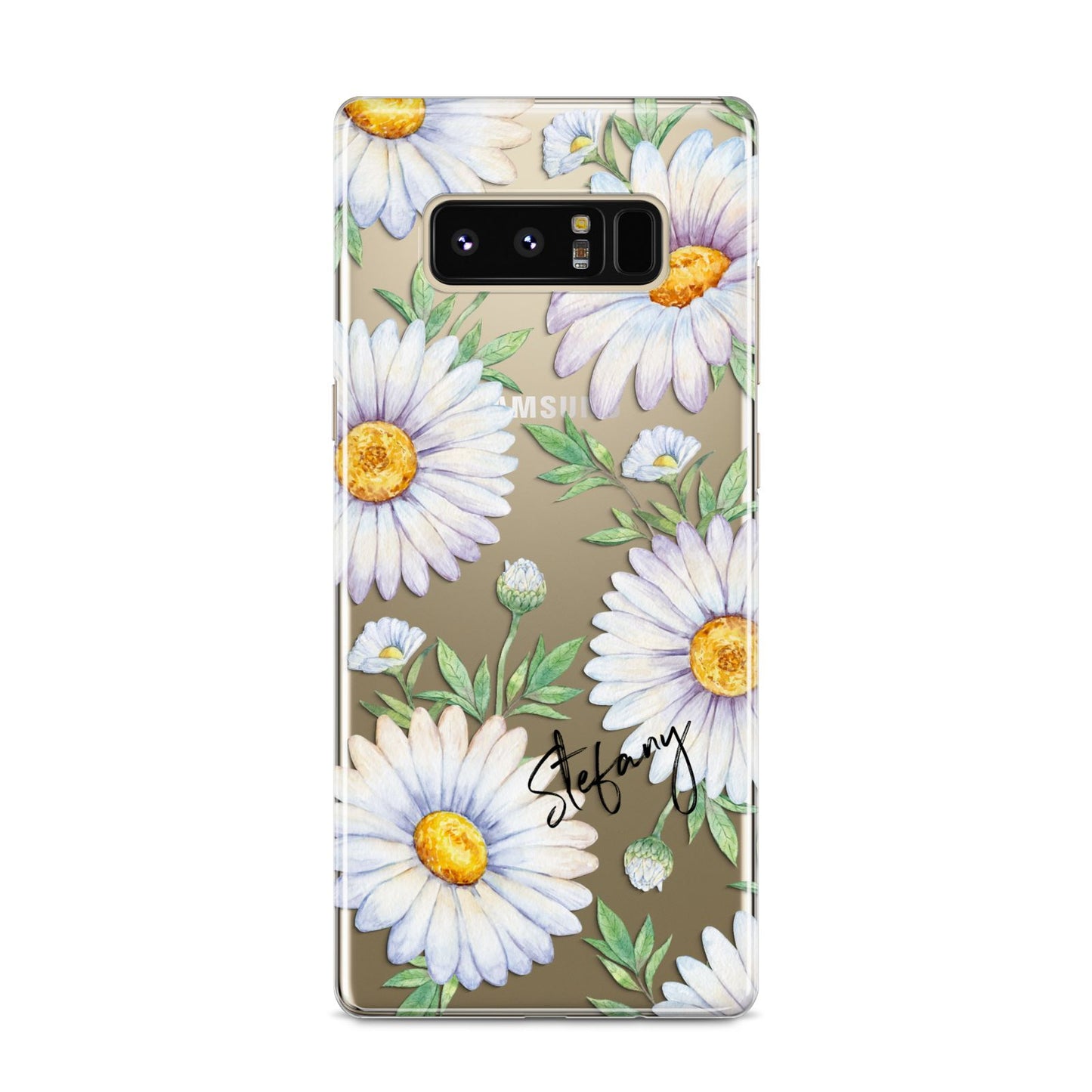 Personalised White Daisy Samsung Galaxy S8 Case