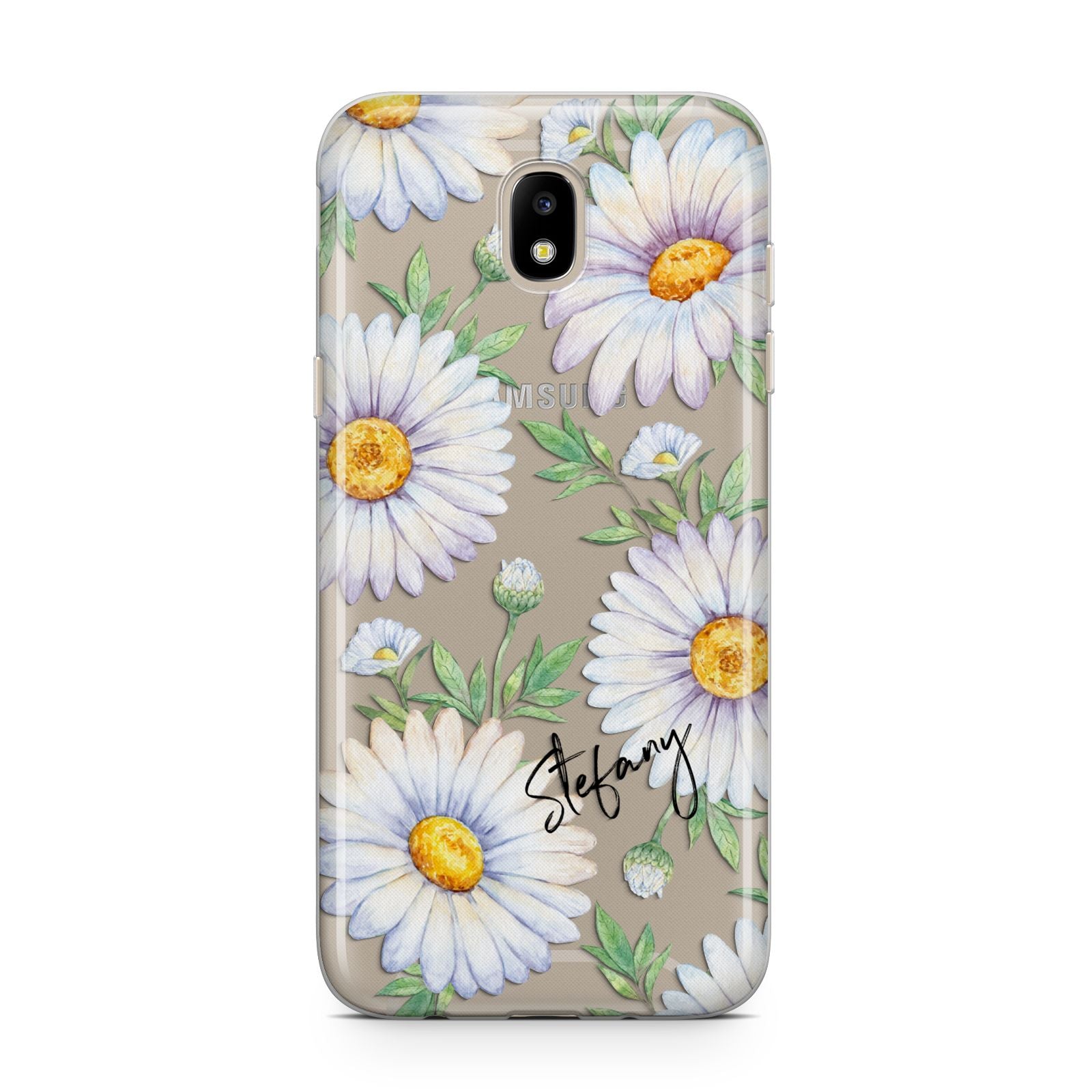 Personalised White Daisy Samsung J5 2017 Case