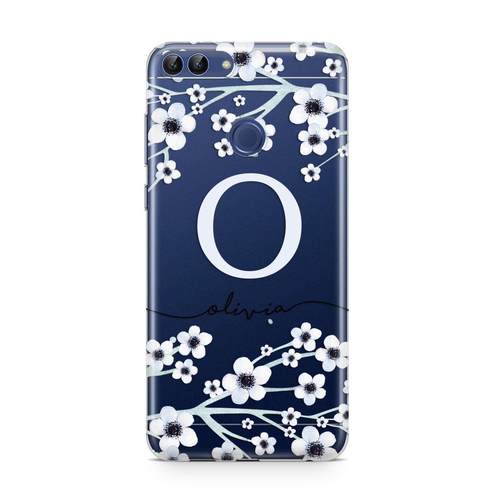 Personalised White Flower Huawei P Smart Case