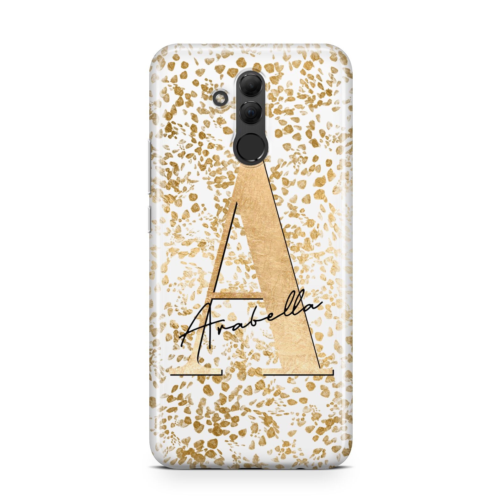 Personalised White Gold Cheetah Huawei Mate 20 Lite