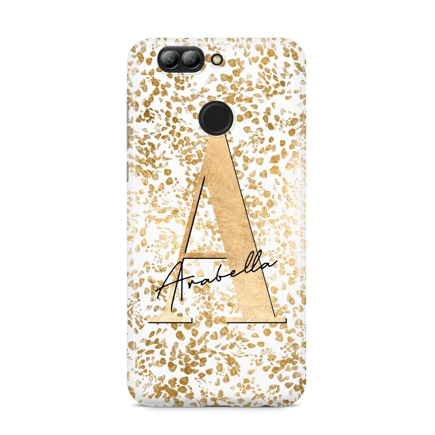 Personalised White Gold Cheetah Huawei Nova 2s Phone Case