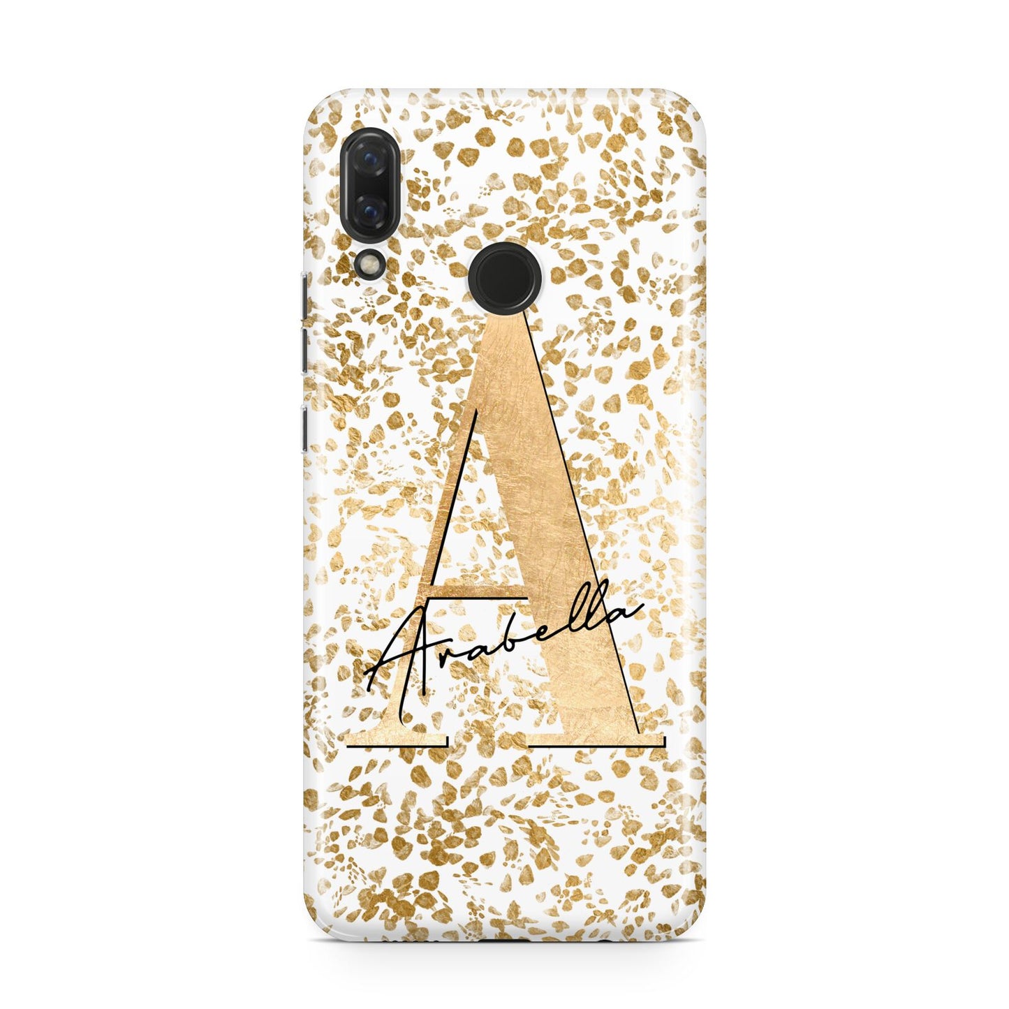 Personalised White Gold Cheetah Huawei Nova 3 Phone Case