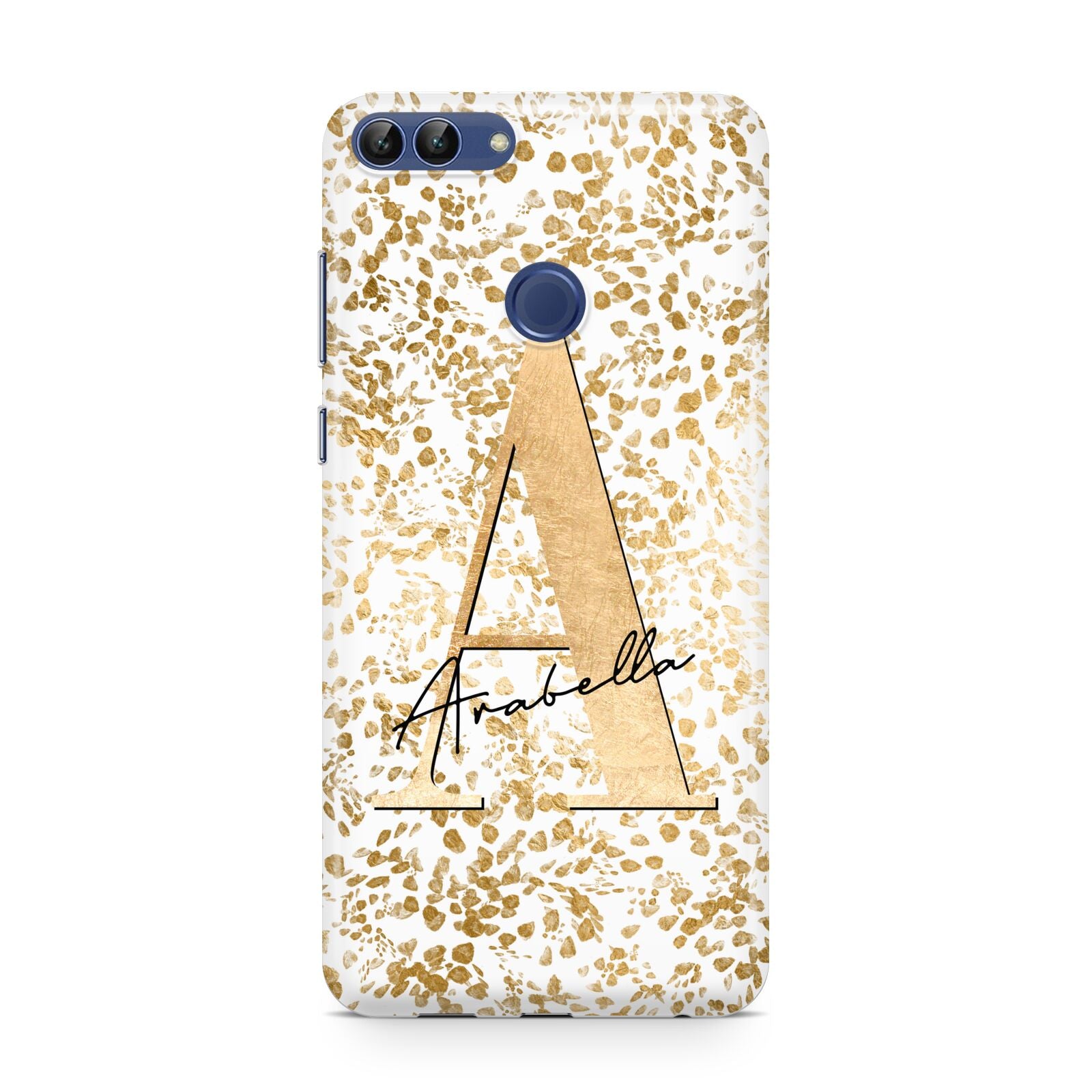 Personalised White Gold Cheetah Huawei P Smart Case