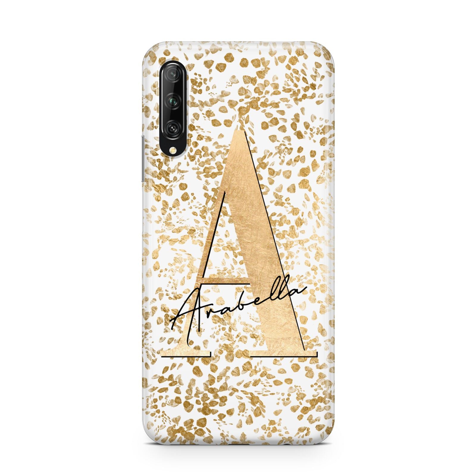 Personalised White Gold Cheetah Huawei P Smart Pro 2019