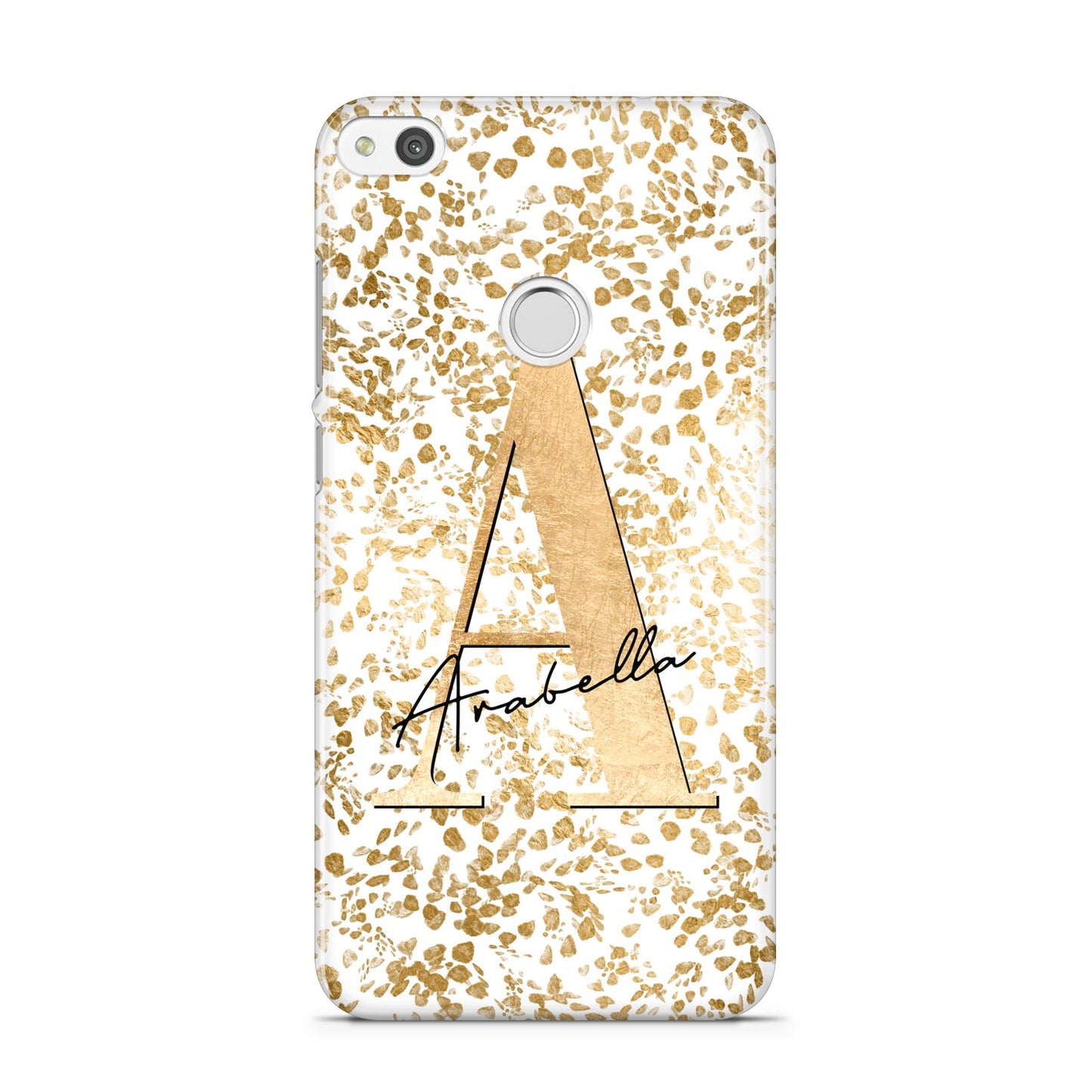 Personalised White Gold Cheetah Huawei P8 Lite Case