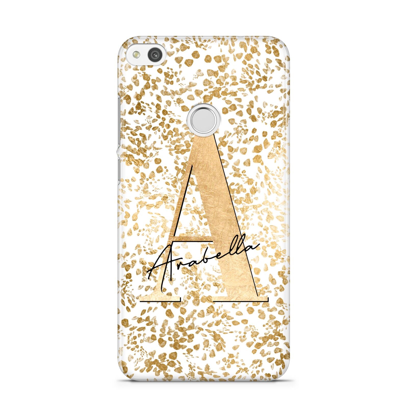 Personalised White Gold Cheetah Huawei P8 Lite Case