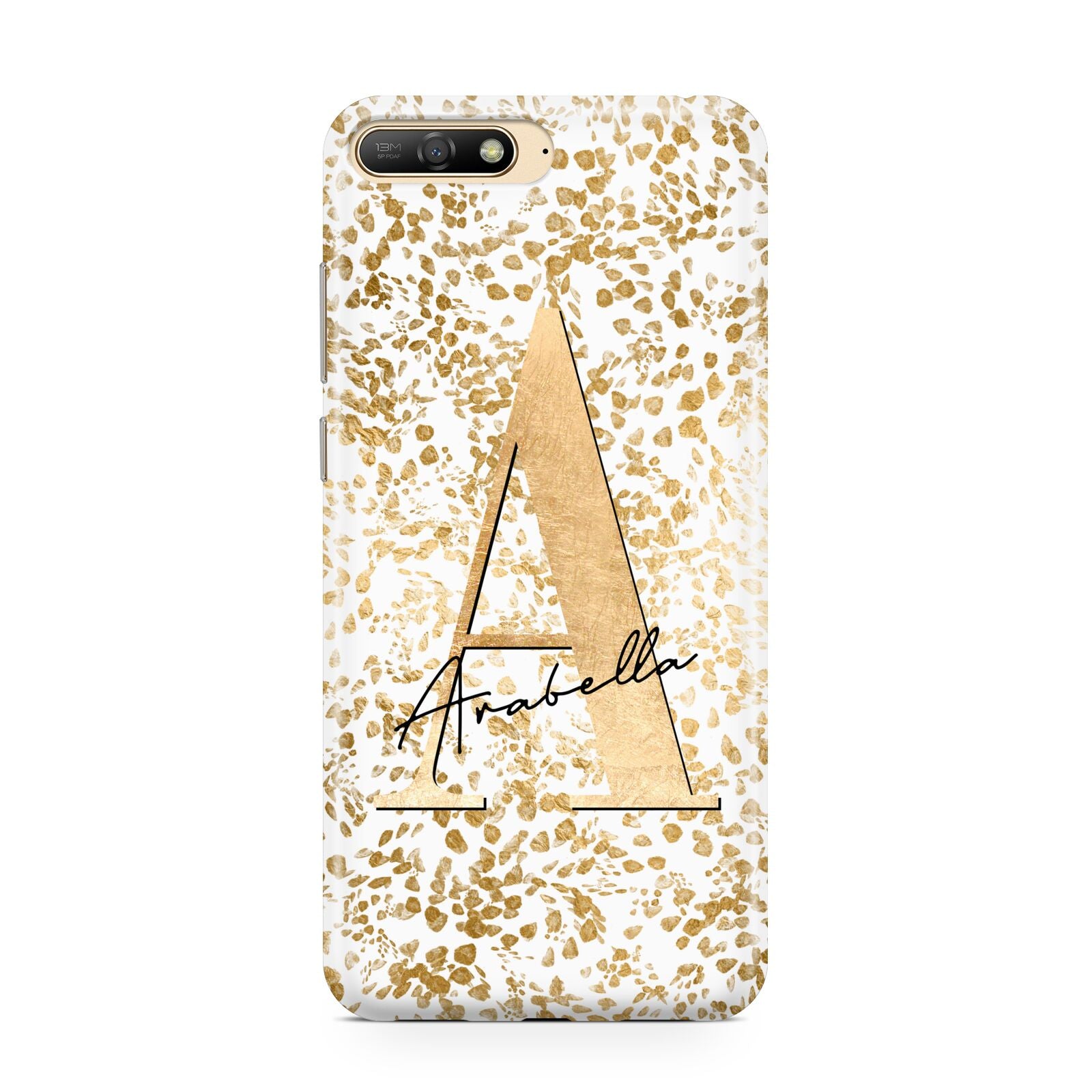 Personalised White Gold Cheetah Huawei Y6 2018