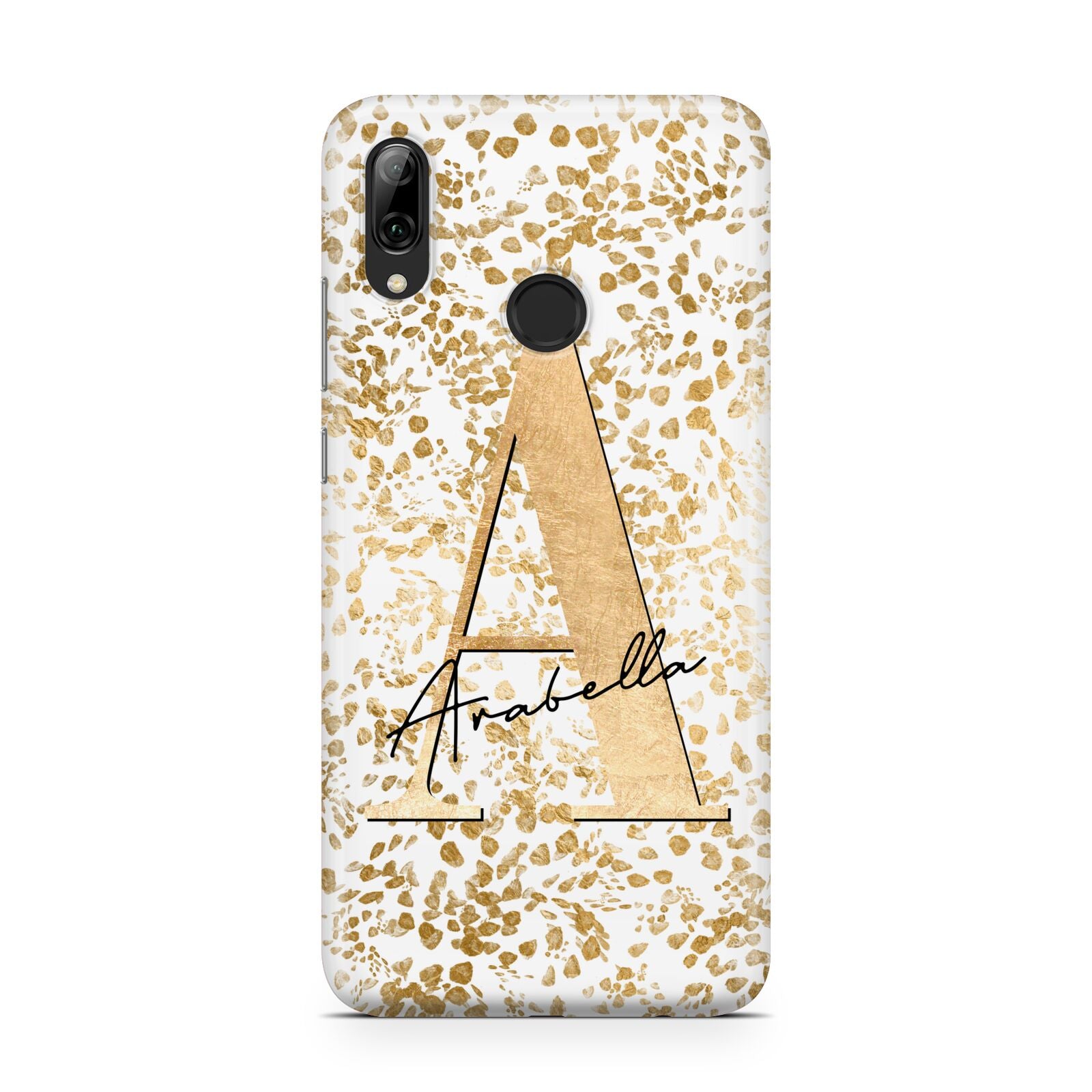 Personalised White Gold Cheetah Huawei Y7 2019