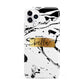 Personalised White Gold Swirl Marble iPhone 11 Pro Max 3D Tough Case
