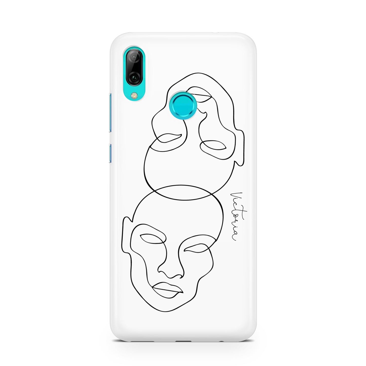 Personalised White Line Art Huawei P Smart 2019 Case