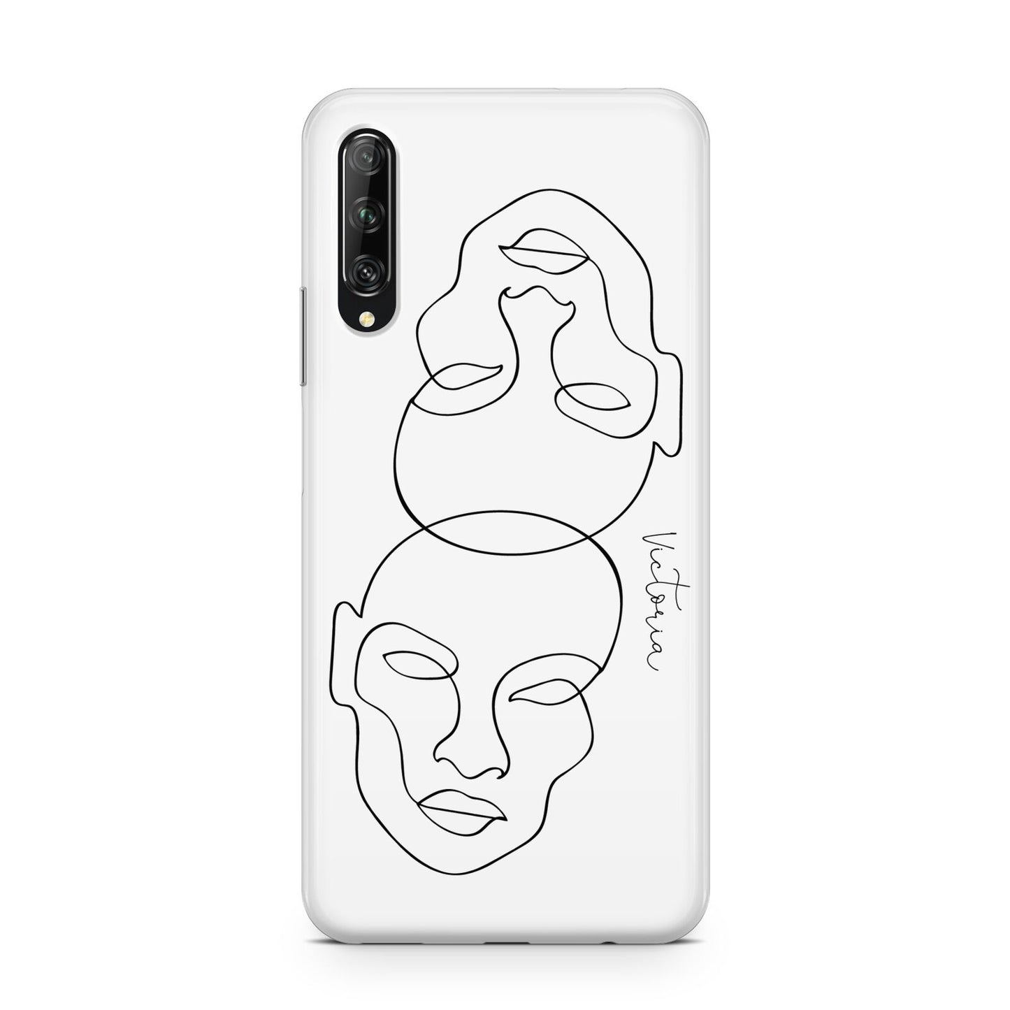 Personalised White Line Art Huawei P Smart Pro 2019