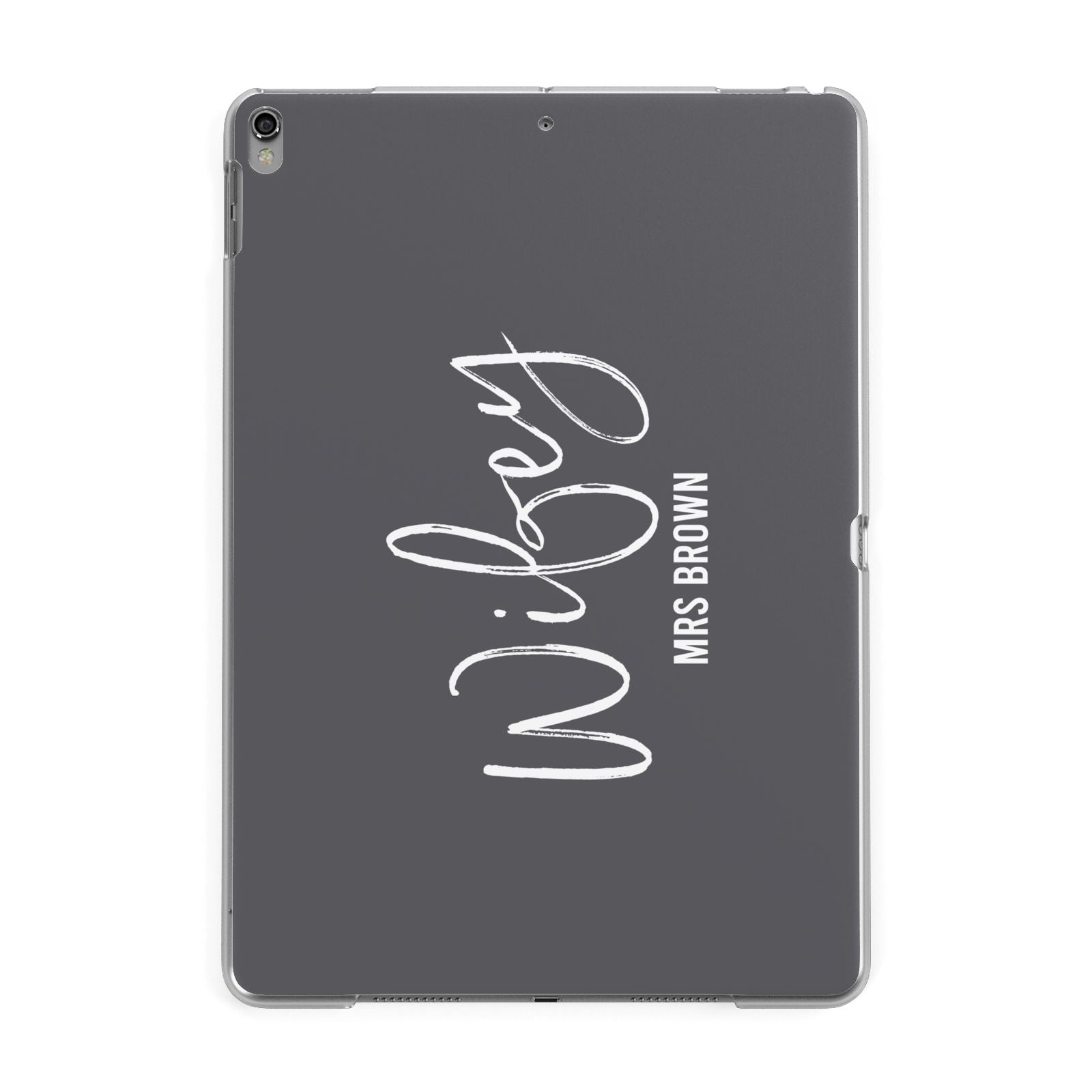 Personalised Wifey Apple iPad Grey Case