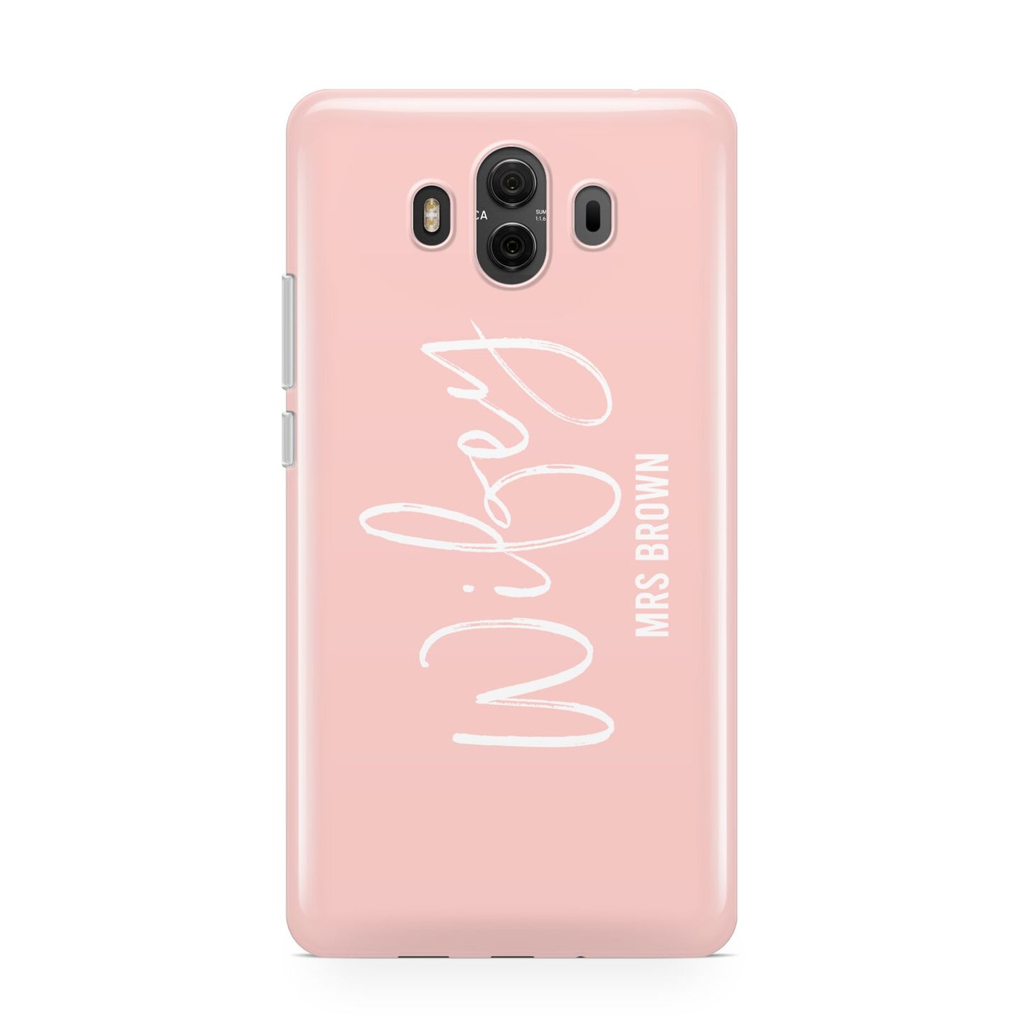 Personalised Wifey Pink Huawei Mate 10 Protective Phone Case