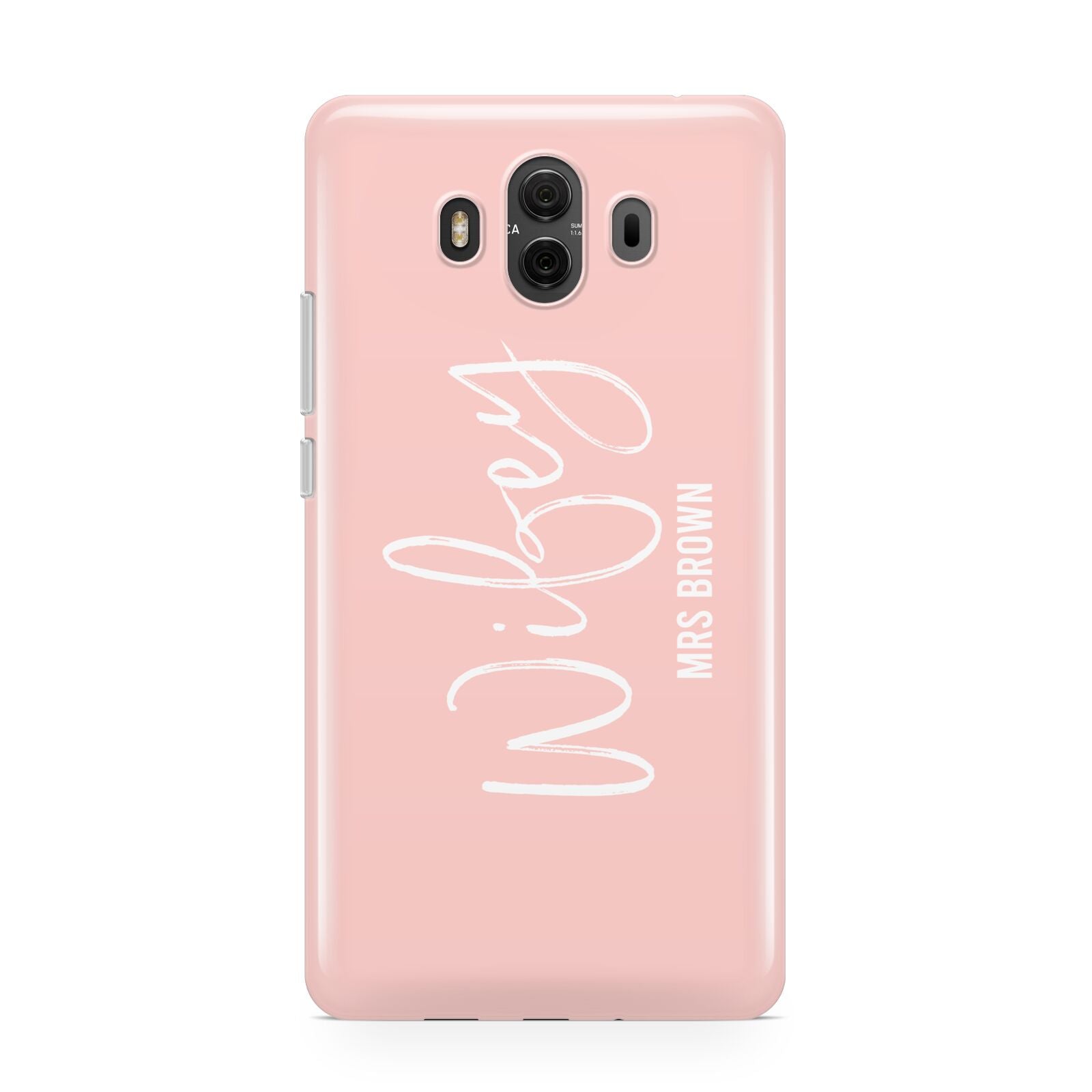 Personalised Wifey Pink Huawei Mate 10 Protective Phone Case