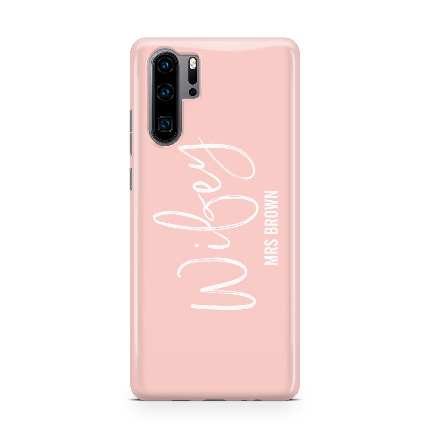 Personalised Wifey Pink Huawei P30 Pro Phone Case