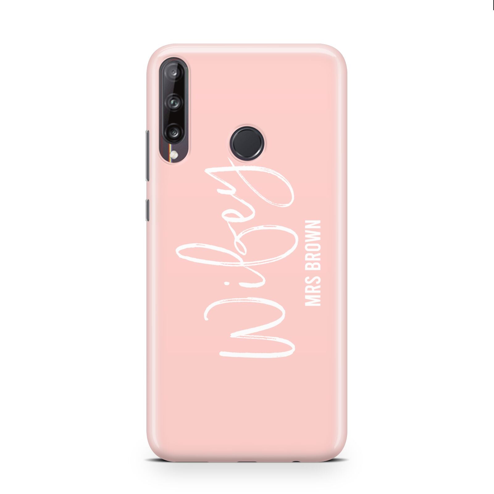 Personalised Wifey Pink Huawei P40 Lite E Phone Case