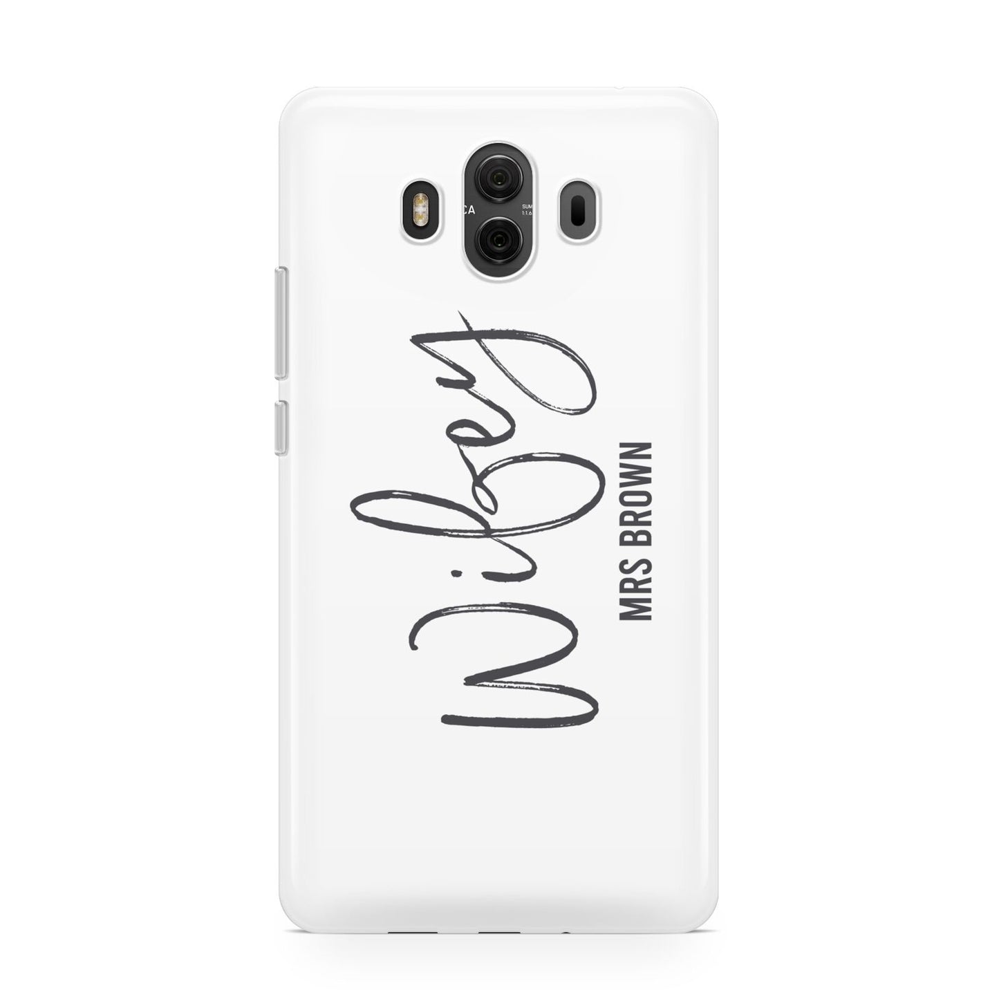 Personalised Wifey White Huawei Mate 10 Protective Phone Case