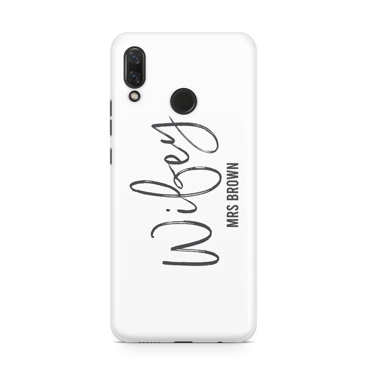 Personalised Wifey White Huawei Nova 3 Phone Case