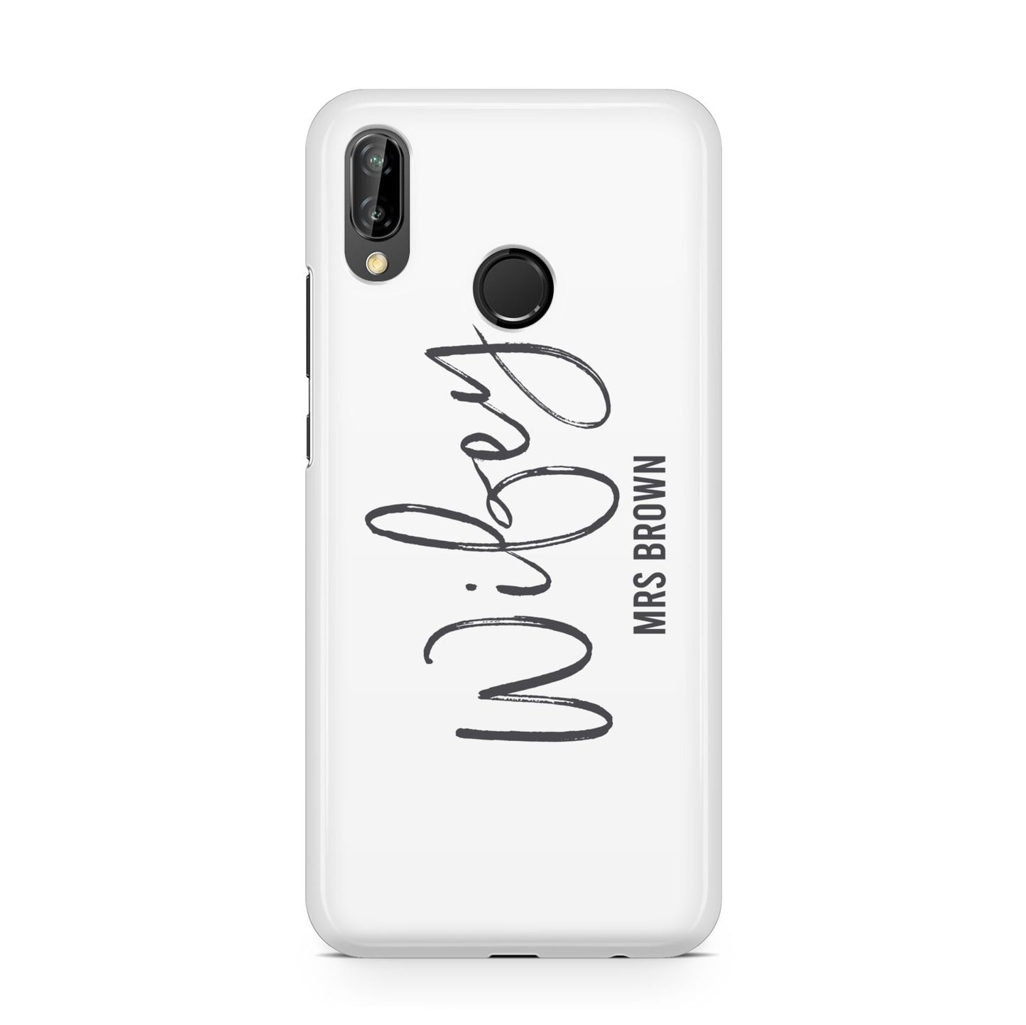 Personalised Wifey White Huawei P20 Lite Phone Case