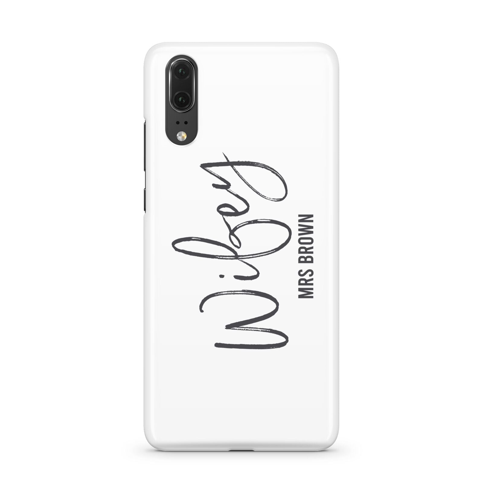 Personalised Wifey White Huawei P20 Phone Case